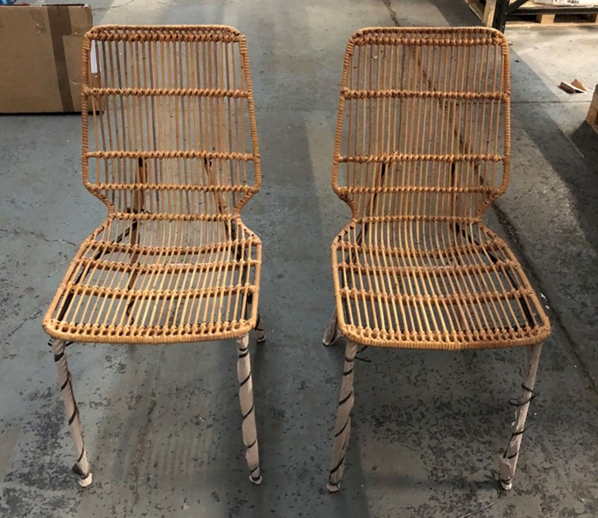 LA REDOUTE MALU WOVEN KUBU CHAIRS (SET OF 2)