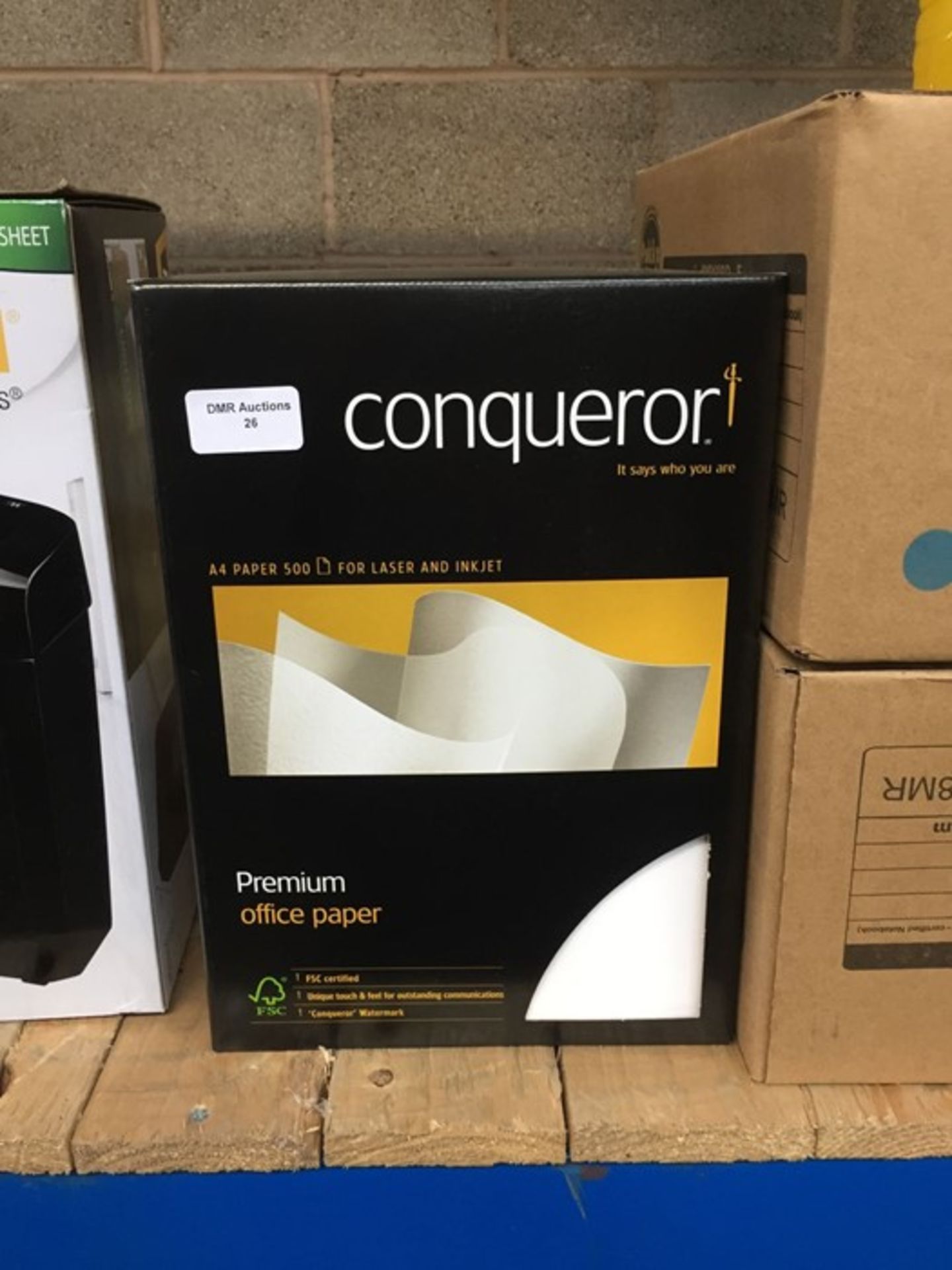 1 LOT TO CONTAIN 1 X PACK OF CONQUEROR A4 PREMIUM OFFICE PAPER A4 FOR LASER AND INKJET PRINTERS -