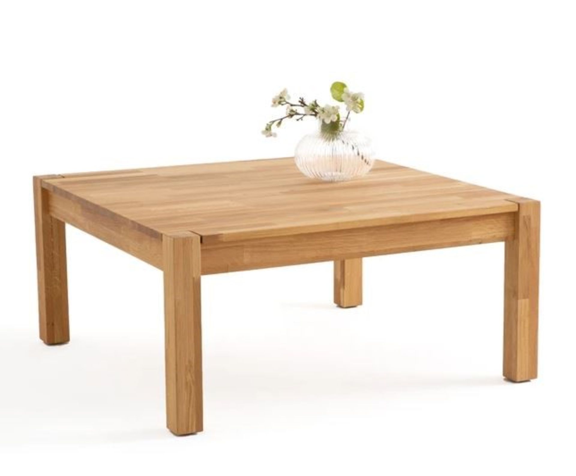 LA REDOUTE ADELITA SQUARE COFFEE TABLE IN SOLID OAK