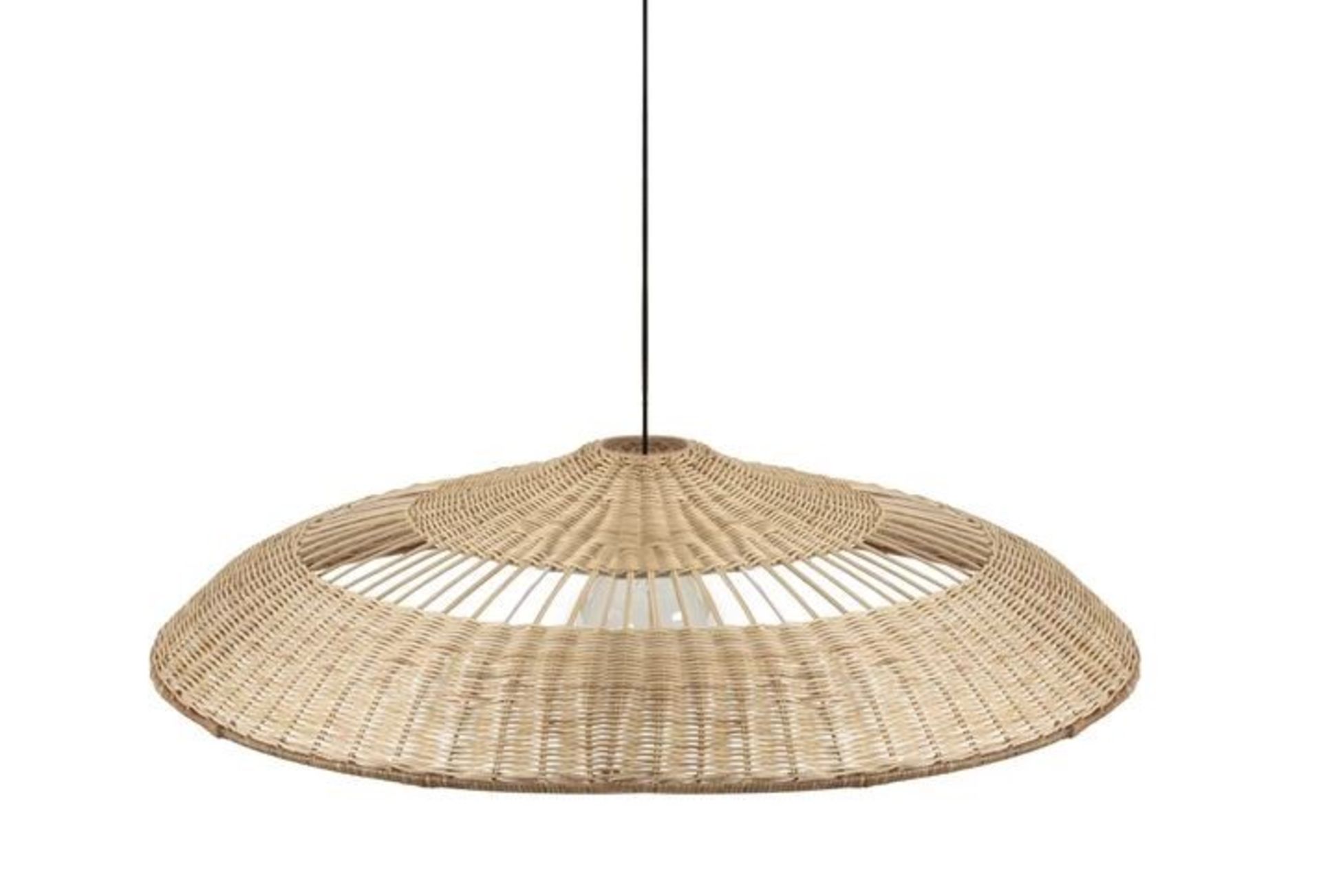 LA REDOUTE ELORA EXTRA LARGE RATTAN DISC CEILING LIGHT