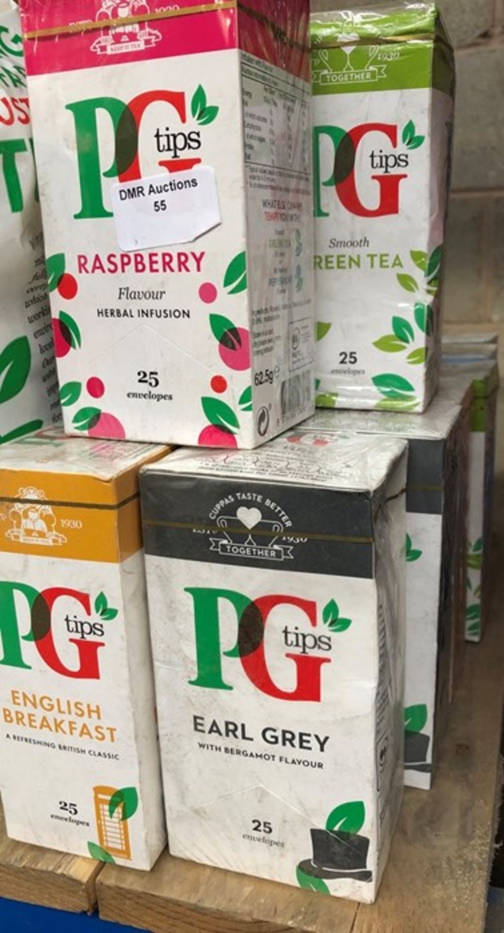 1 LOT TO CONTAIN 15 PACKS OF PG TIPS INFUSED TEAS IN SACHETS - 25 PER PACK ASSORTED FLAVOURS - BOXED