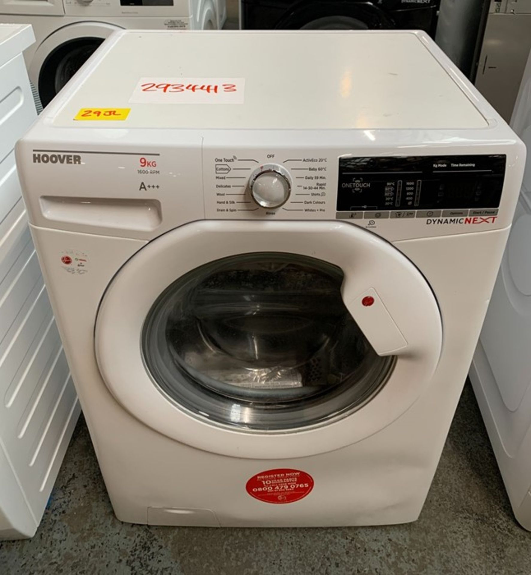 HOOVER DXOA69LW3 WASHING MACHINE