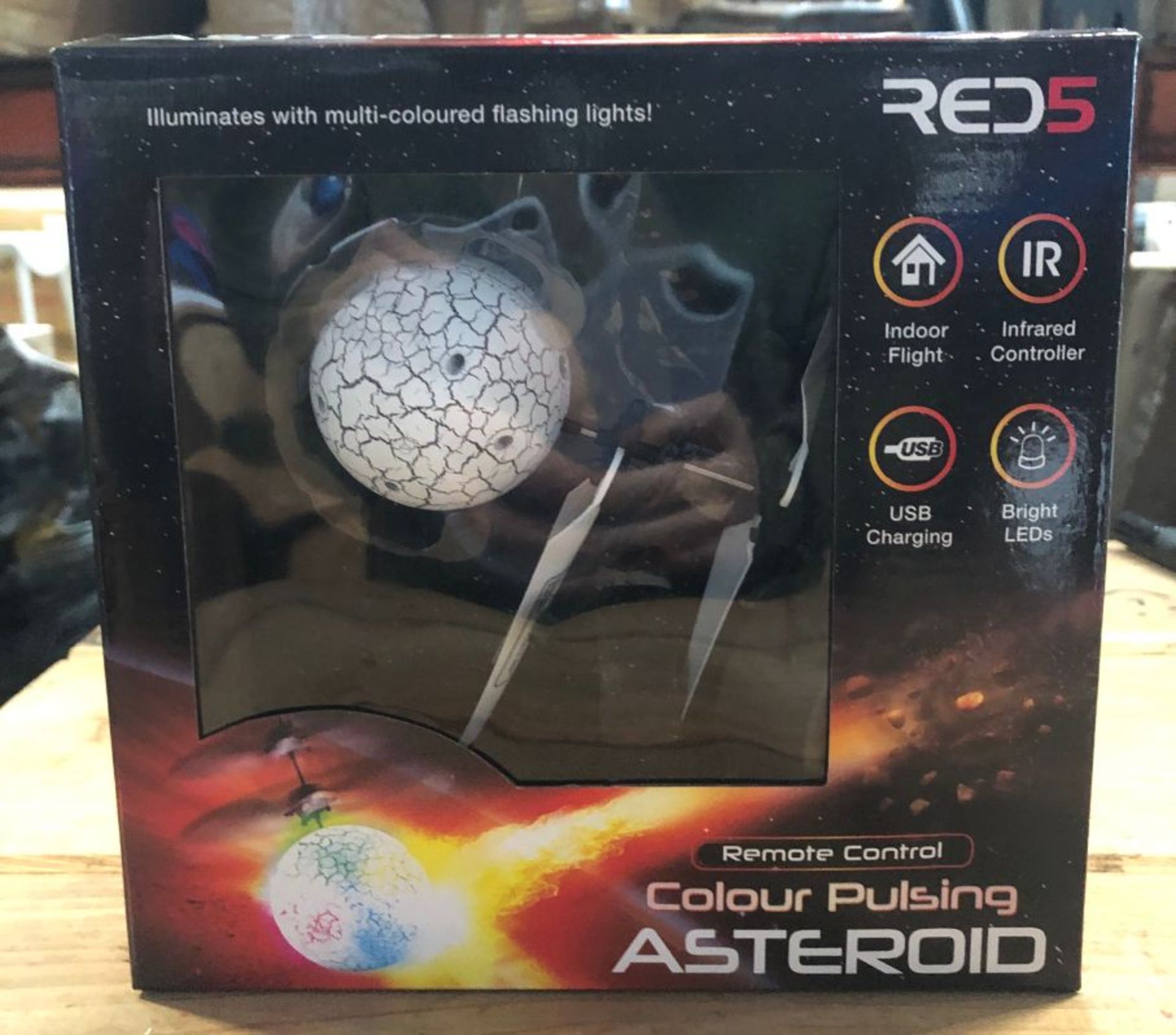 2 X COLOUR PULSING ASTEROIDS / COMBINED RRP £16.00 / UNTESTED CUSTOMER RETURNS