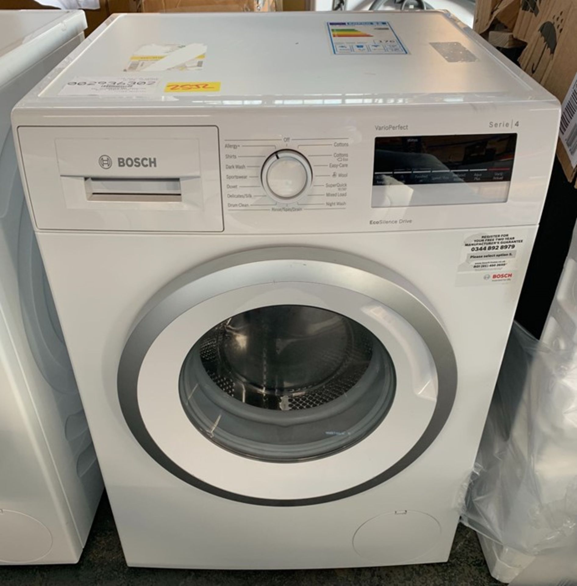 BOSCH WAN28201GB 8KG FREESTANDING WASHING MACHINE - WHITE