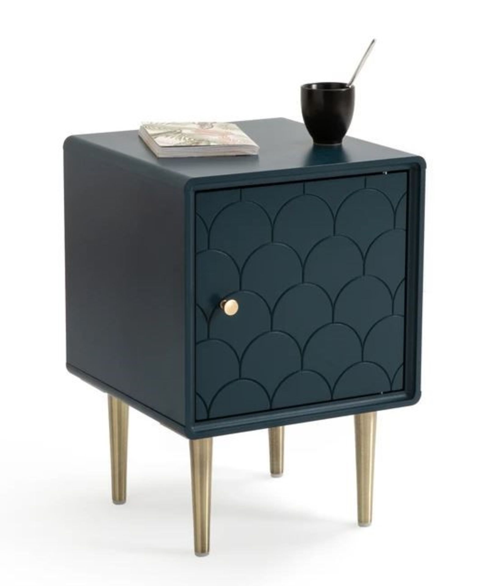 LA REDOUTE LUXORE BEDSIDE TABLE WITH REVERSIBLE DOOR