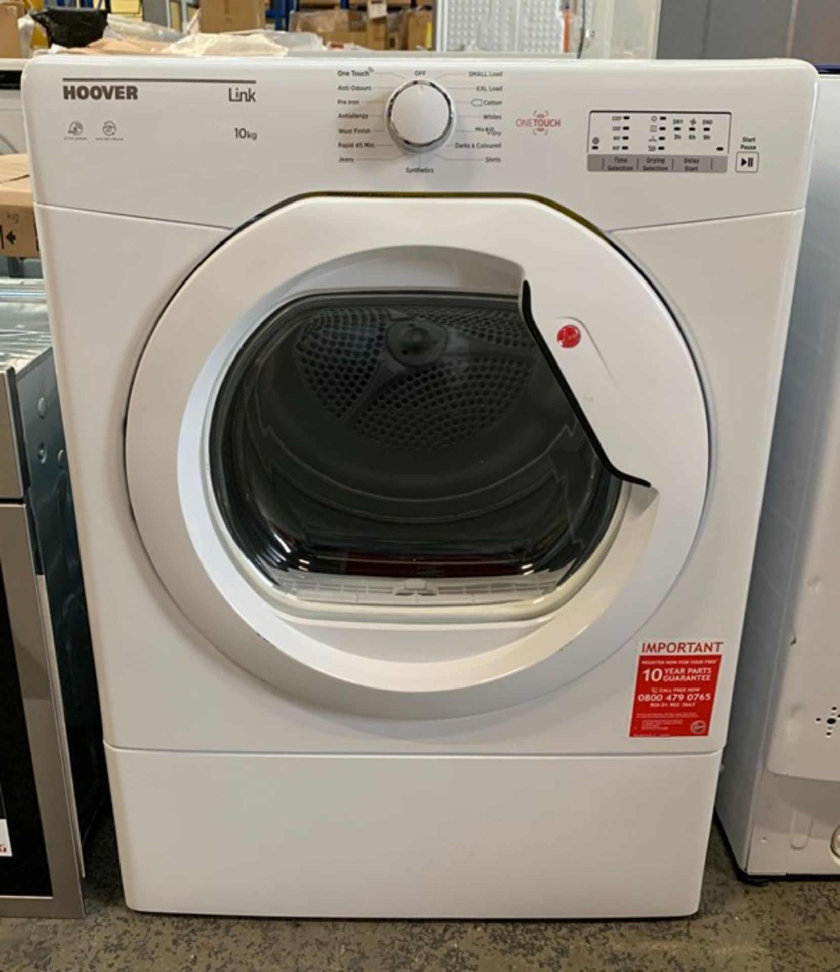 HOOVER HLV10LG VENTED 10KG TUMBLE DRYER