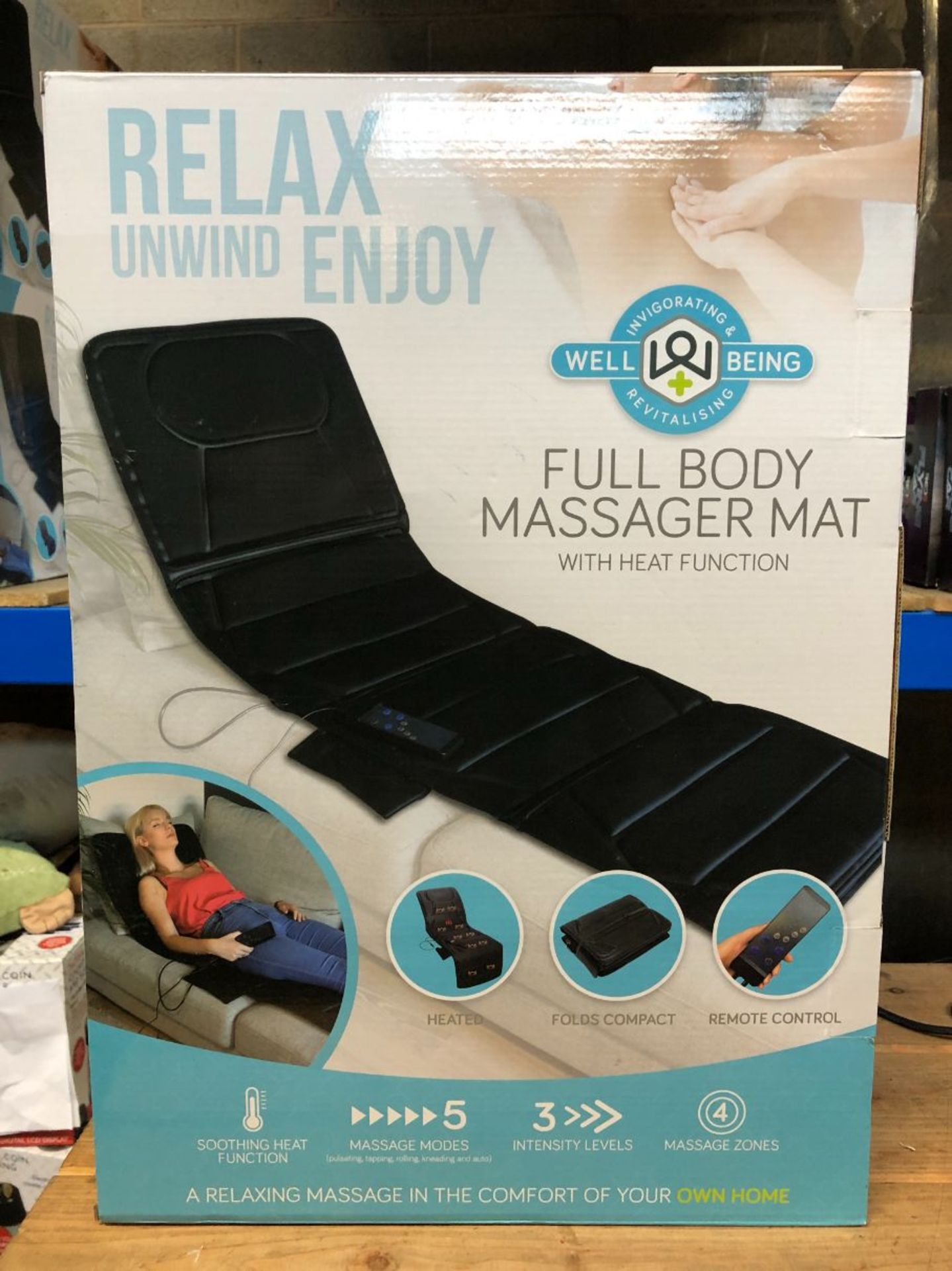 4 X FULL BODY MASSAGER MATS / COMBINED RRP £236 / UNTESTED CUSTOMER RETURNS