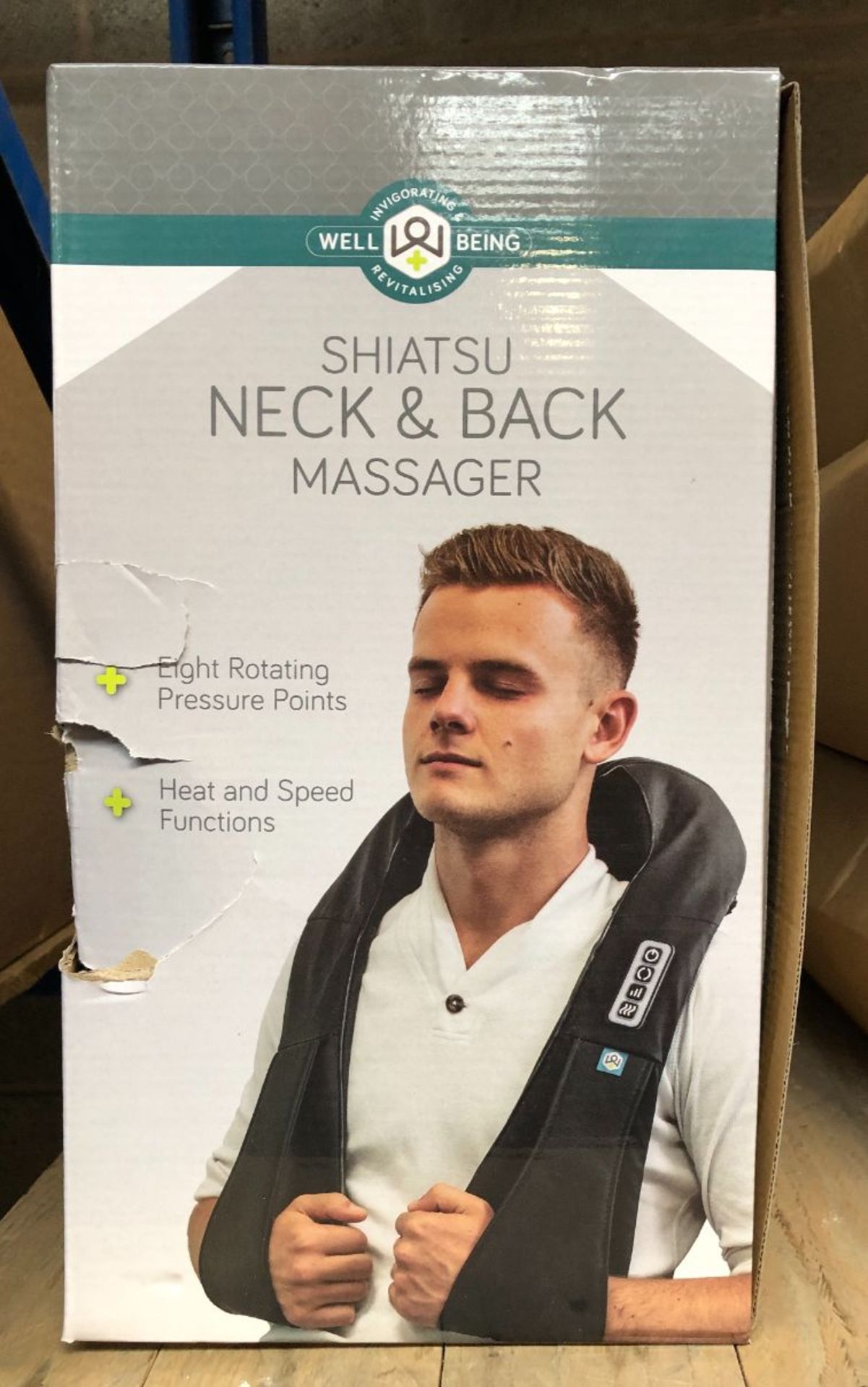 3 X SHIATSU NECK AND BACK MASSAGERS / COMBINED RRP £120.00 / UNTESTED CUSTOMER RETURNS