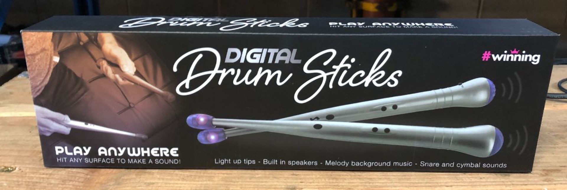 7 X DIGITAL DRUM STICKS / COMBINED RRP £105.00 / UNTESTED CUSTOMER RETURNS