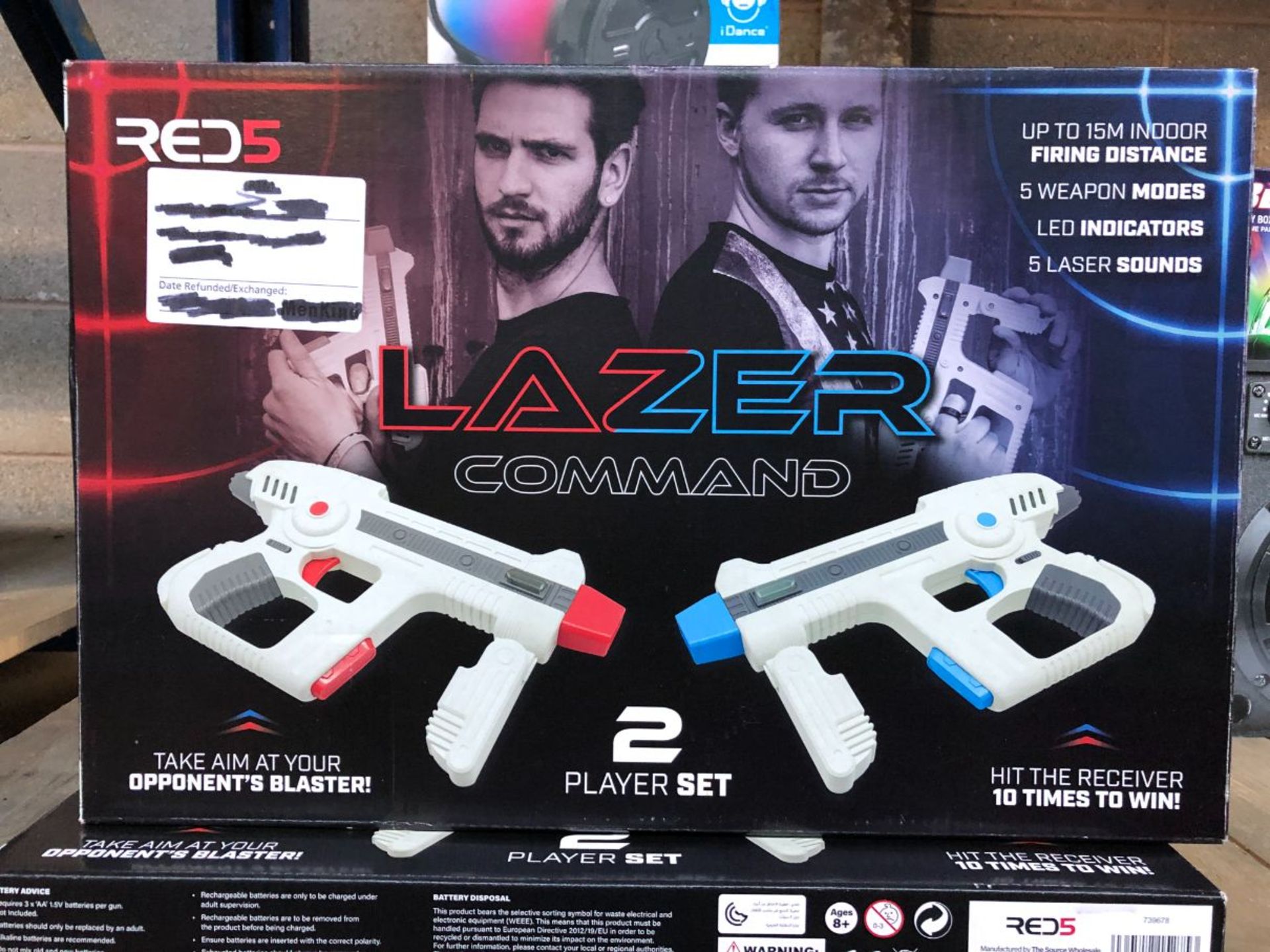 2 X LAZER COMMAND LASER TAG SET / COMBINED RRP £40.00 / UNTESTED CUSTOMER RETURNS