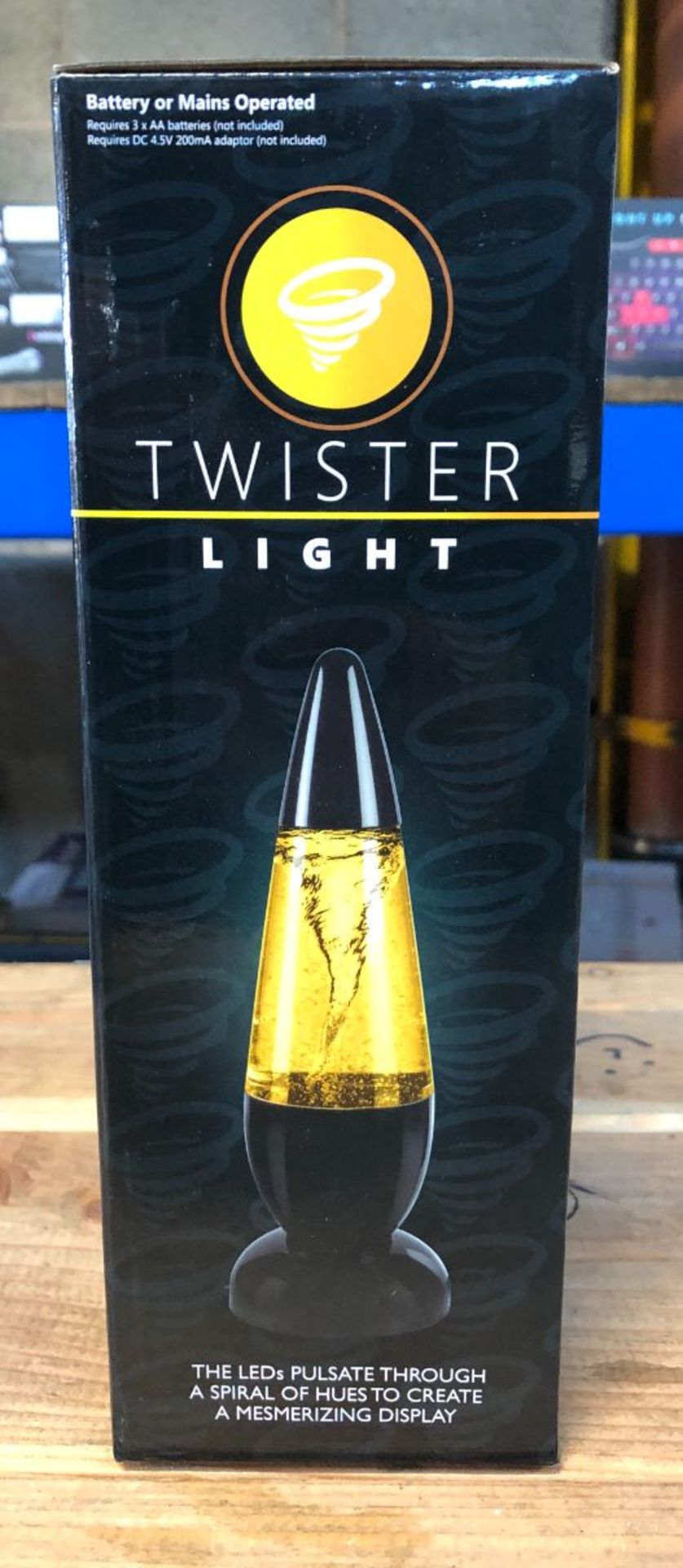 7 X LIGHTS (6 X TWISTER LIGHTS AND 1 X VOLCANO LIGHT) / COMBINED RRP £84.00 / UNTESTED CUSTOMER