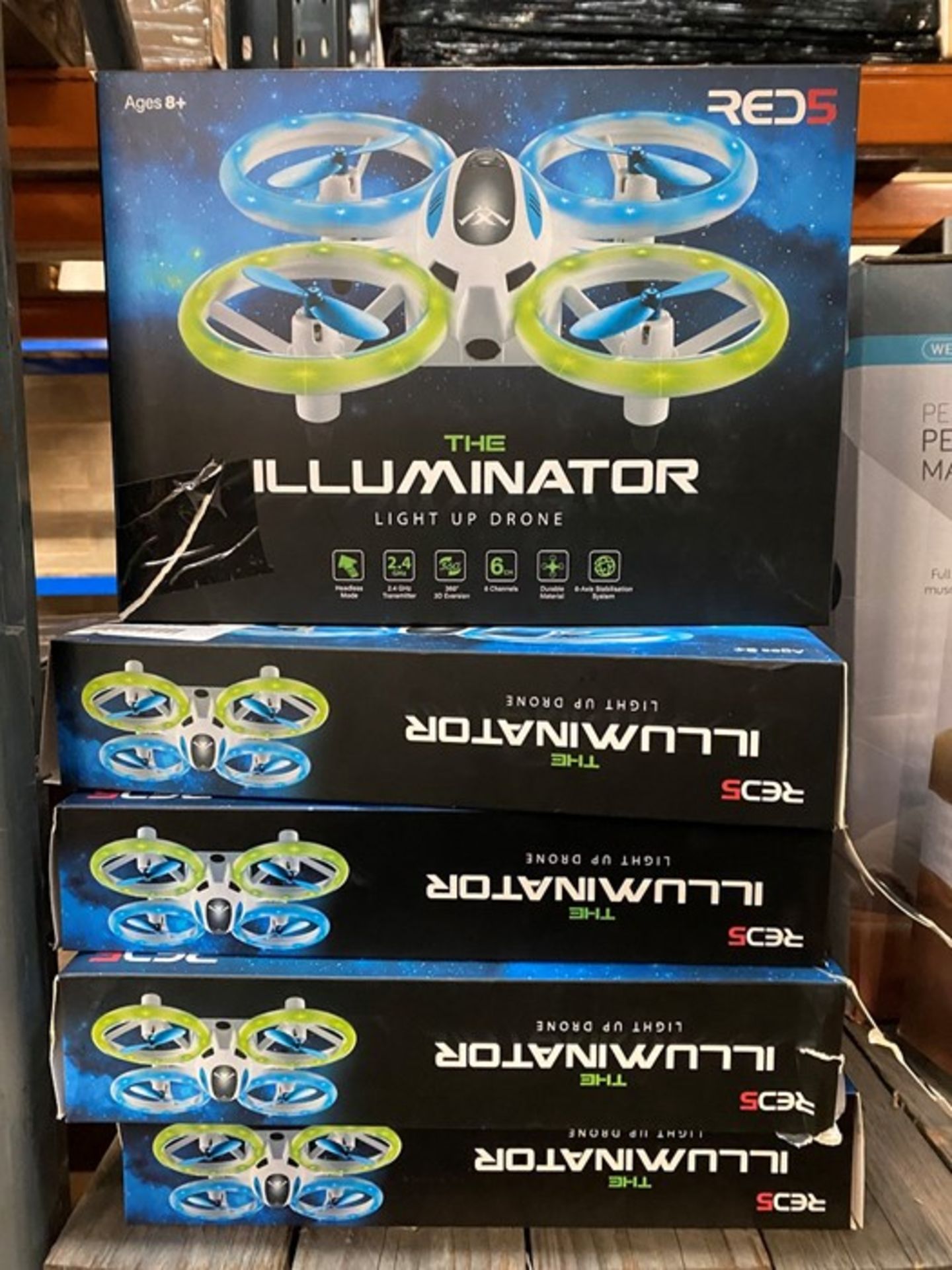 15 X THE ILLUMINATOR LIGHT UP DRONE RRP £300.00 UNTESTED CUSTOMER RETURNS