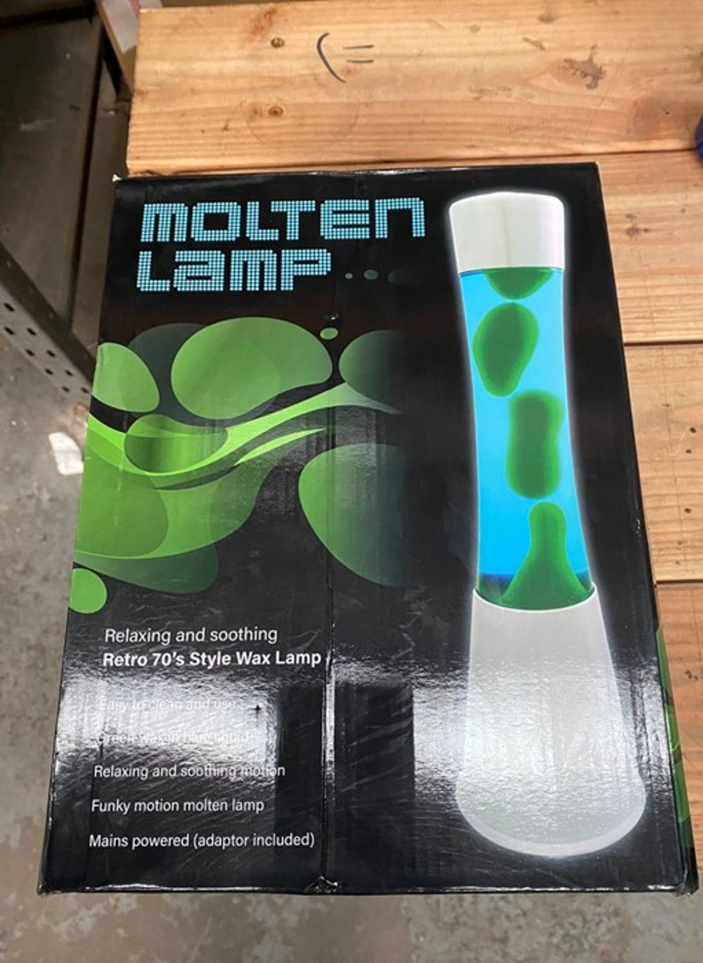 1 MOLTEN RETRO 70'S LAVA LAMP RRP £19.99 UNTESTED CUSTOMER RETURNS