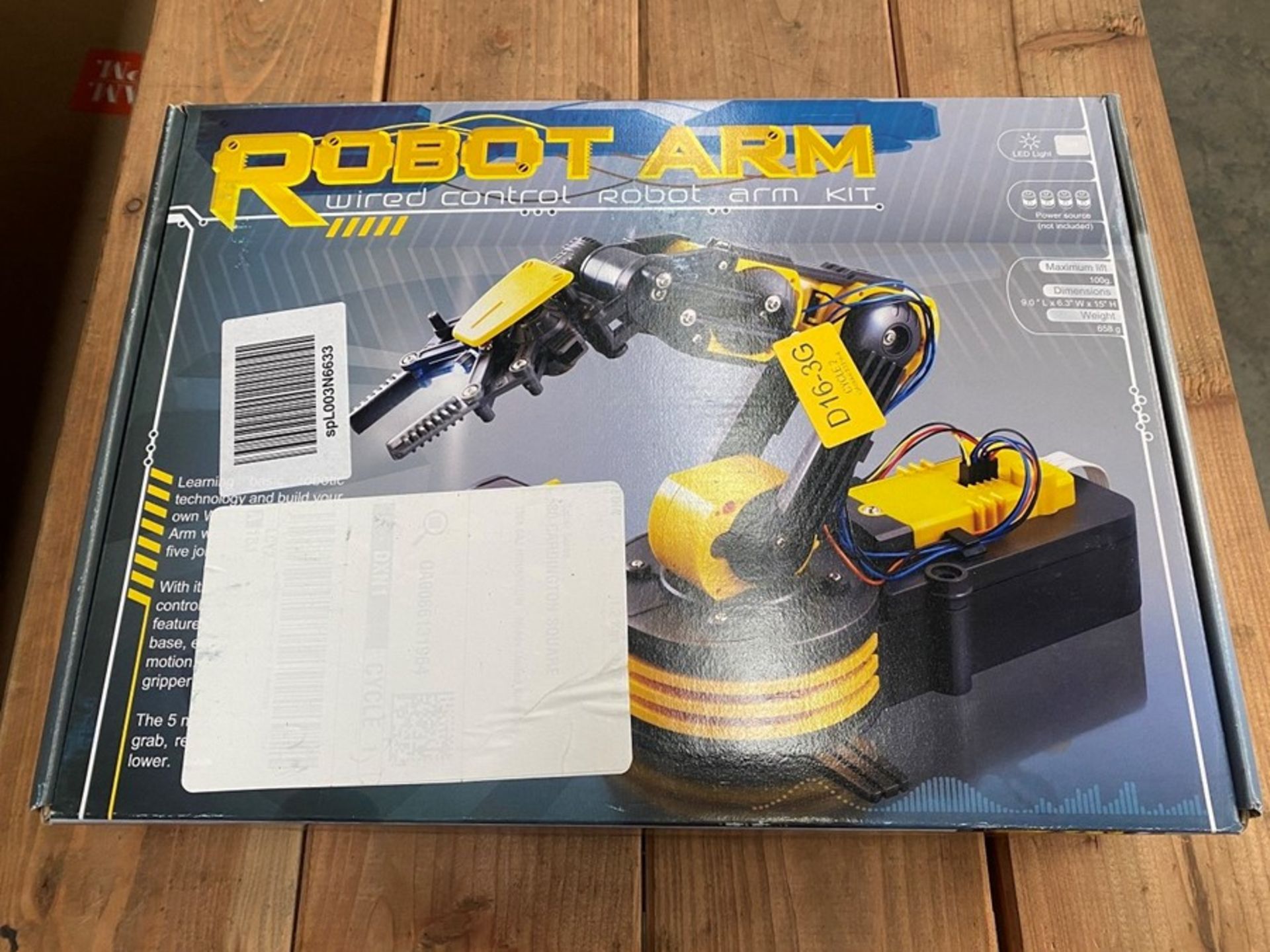 1 BUILD YOUR OWN ROBOT ARM RRP £34.99 UNTESTED CUSTOMER RETURNS