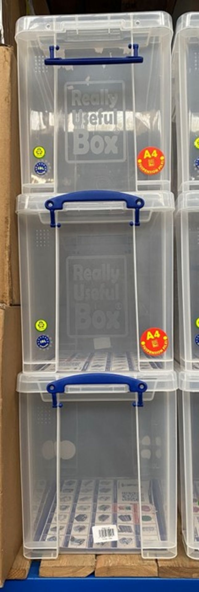 1 LOT TO CONTAIN 3 X 19L REALLY USEFUL BOX