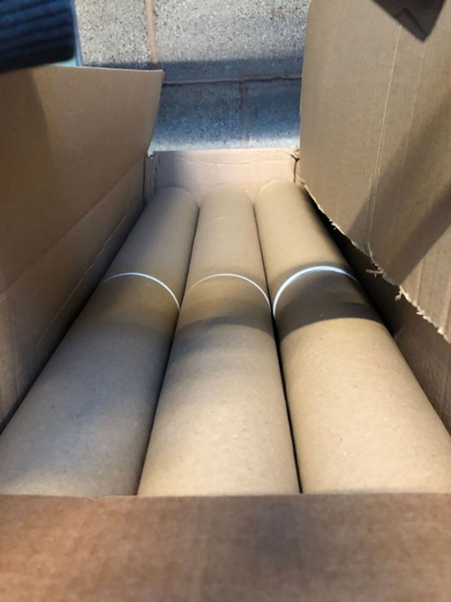 1 BOX TO CONTAIN POSTAL TUBES