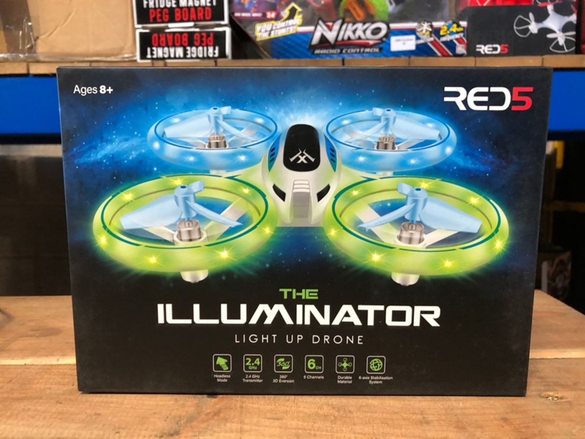 7 X ILLUMINATOR DRONES / COMBINED RRP £105.00 / LIKE NEW