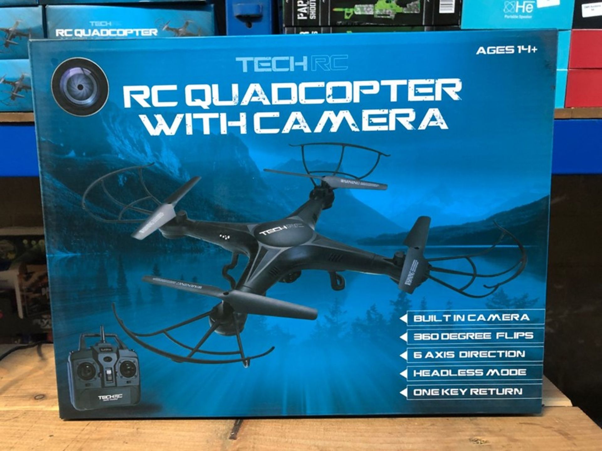 6 X RC QUADCOPTERS WITH CAMERA / COMBINED RRP £120.00 / LIKE NEW