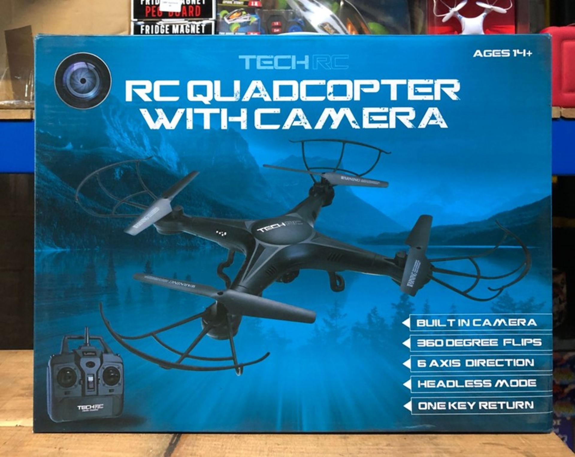 6 X RC QUADCOPTERS WITH CAMERA / COMBINED RRP £120.00 / LIKE NEW