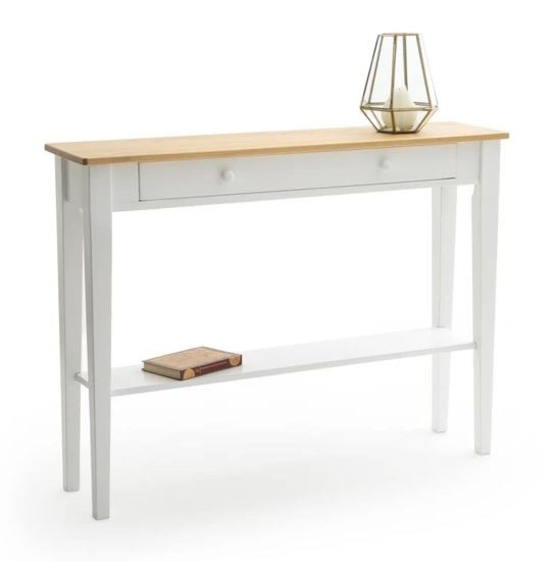 LA REDOUTE ALVINA SOLID PINE 1-DRAWER CONSOLE TABLE