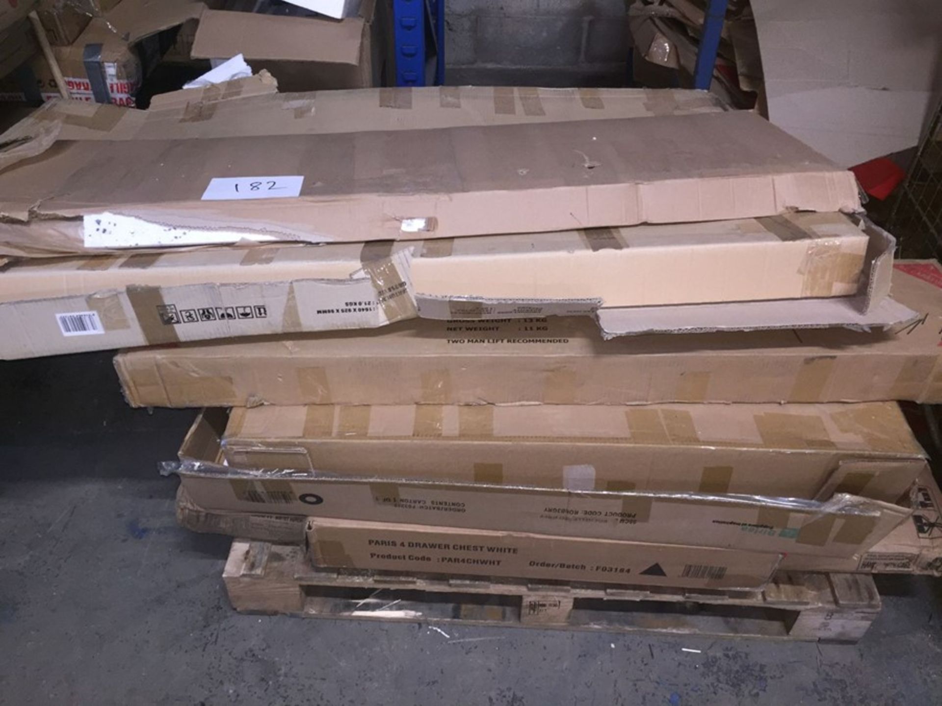 1 LOT TO CONTAIN A BULK PALLET OF GRADE C - D AND PART LOT ASSORTED FURNITURE
