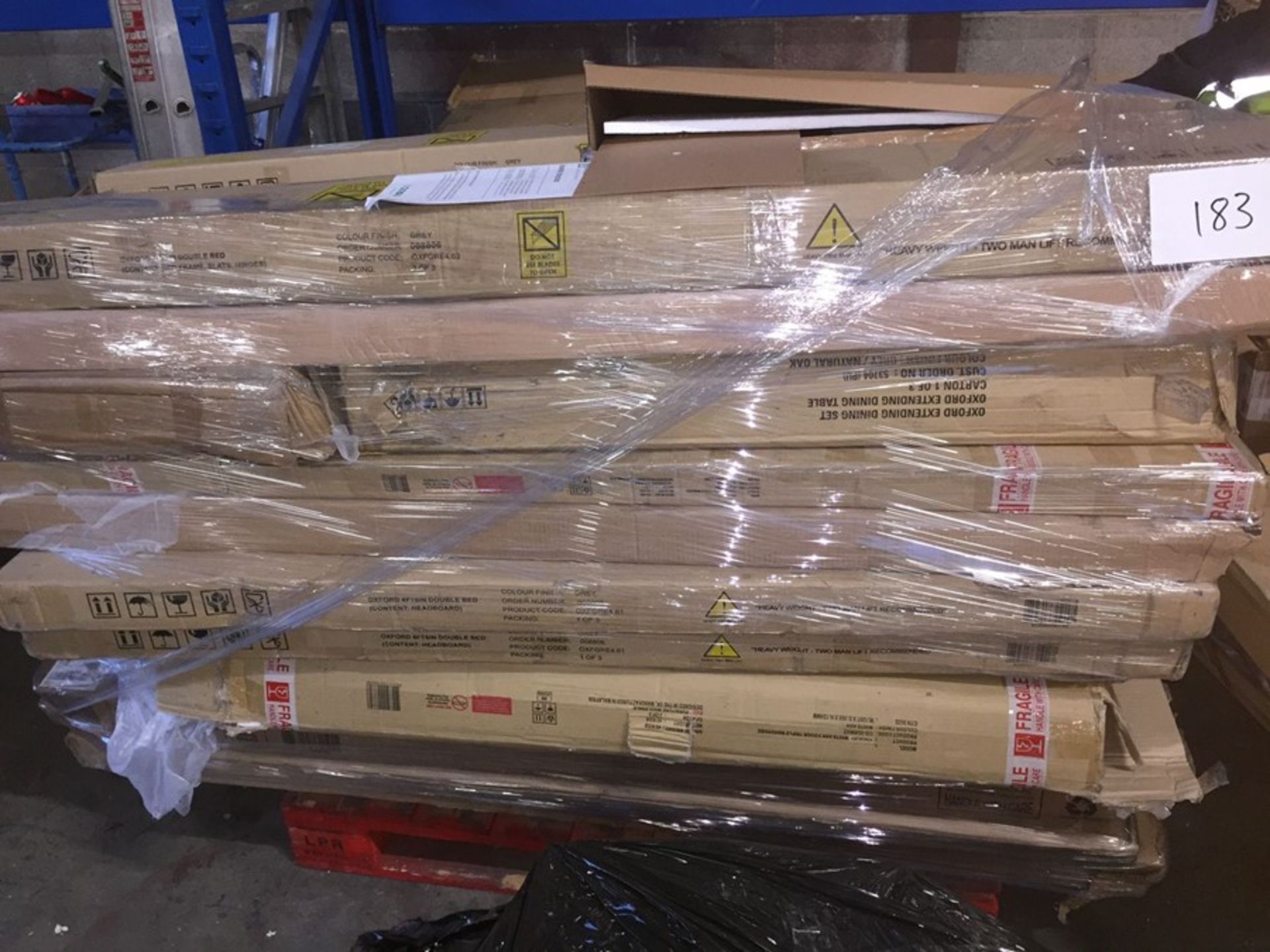 1 LOT TO CONTAIN A BULK PALLET OF GRADE C - D AND PART LOT ASSORTED FURNITURE