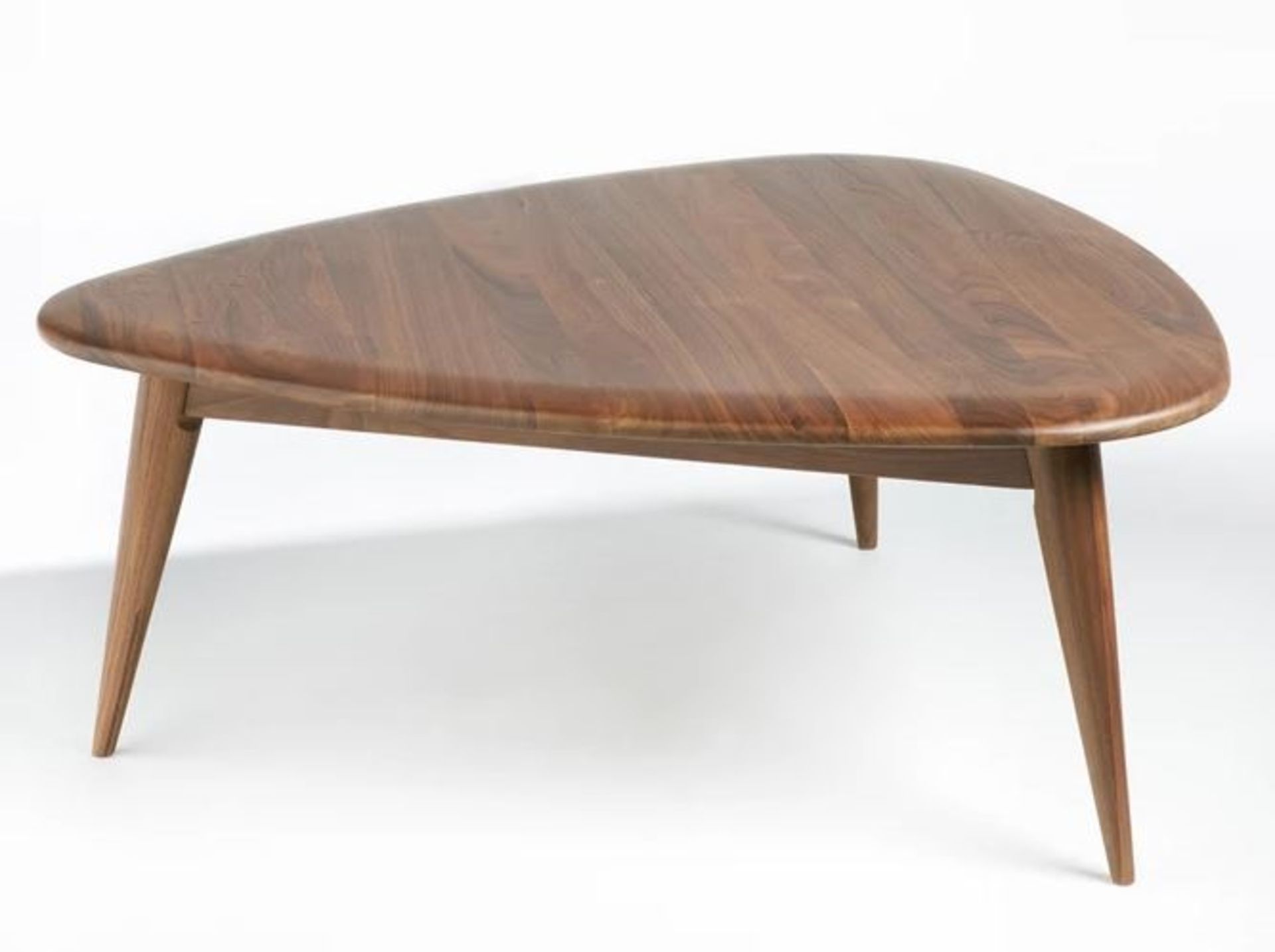 LA REDOUTE THÉOLEINE SMALL RETRO-STYLE COFFEE TABLE IN SOLID WALNUT