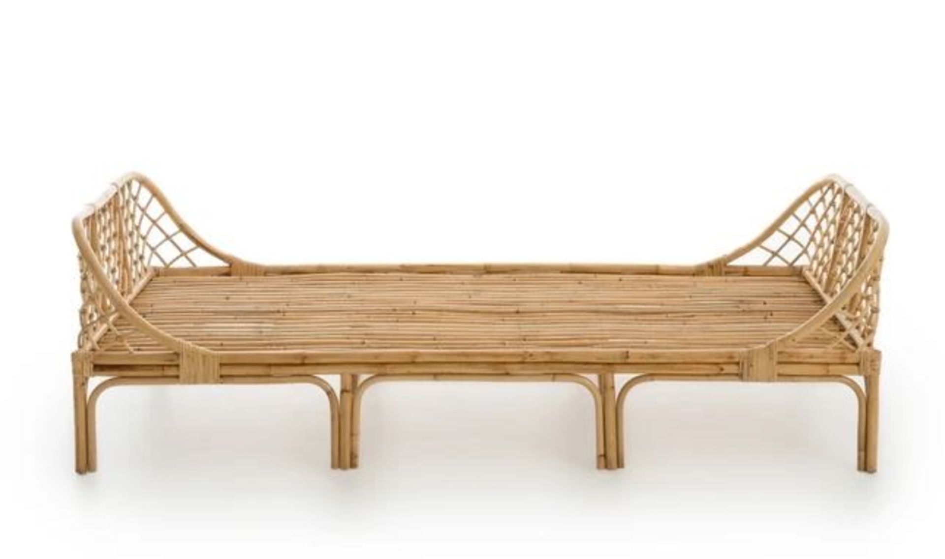 LA REDOUTE KATSUKI CHILD'S RATTAN BED WITH BASE / SIZE: 90 X 190CM (SINGLE)