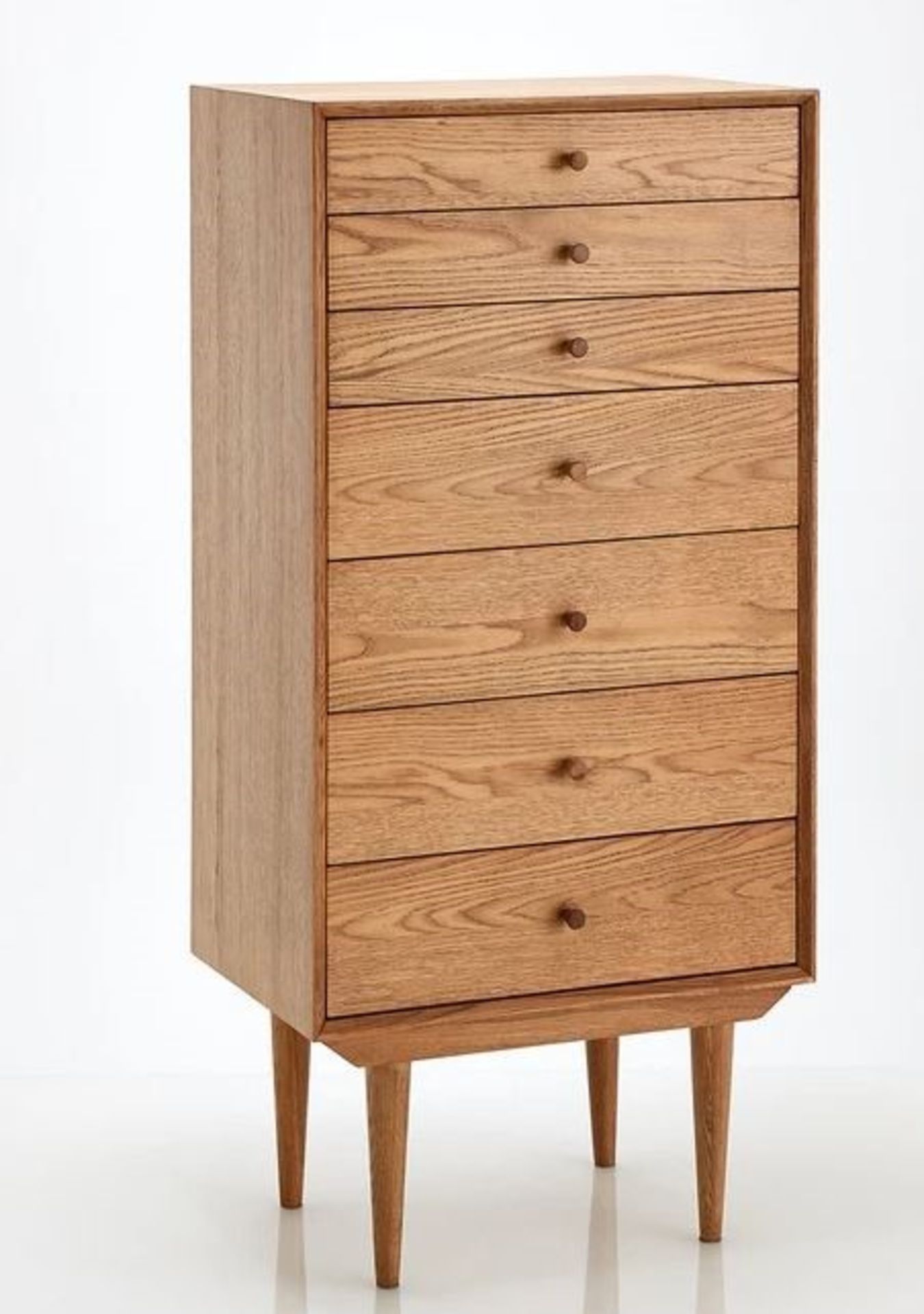 LA REDOUTE QUILDA OAK 7 DRAWER CHEST