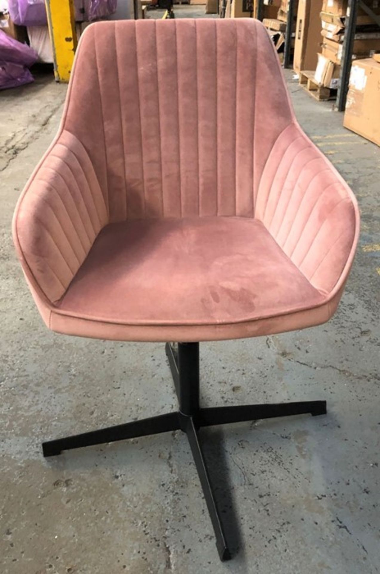 JOHN LEWIS BROOKS VELVET OFFICE CHAIR