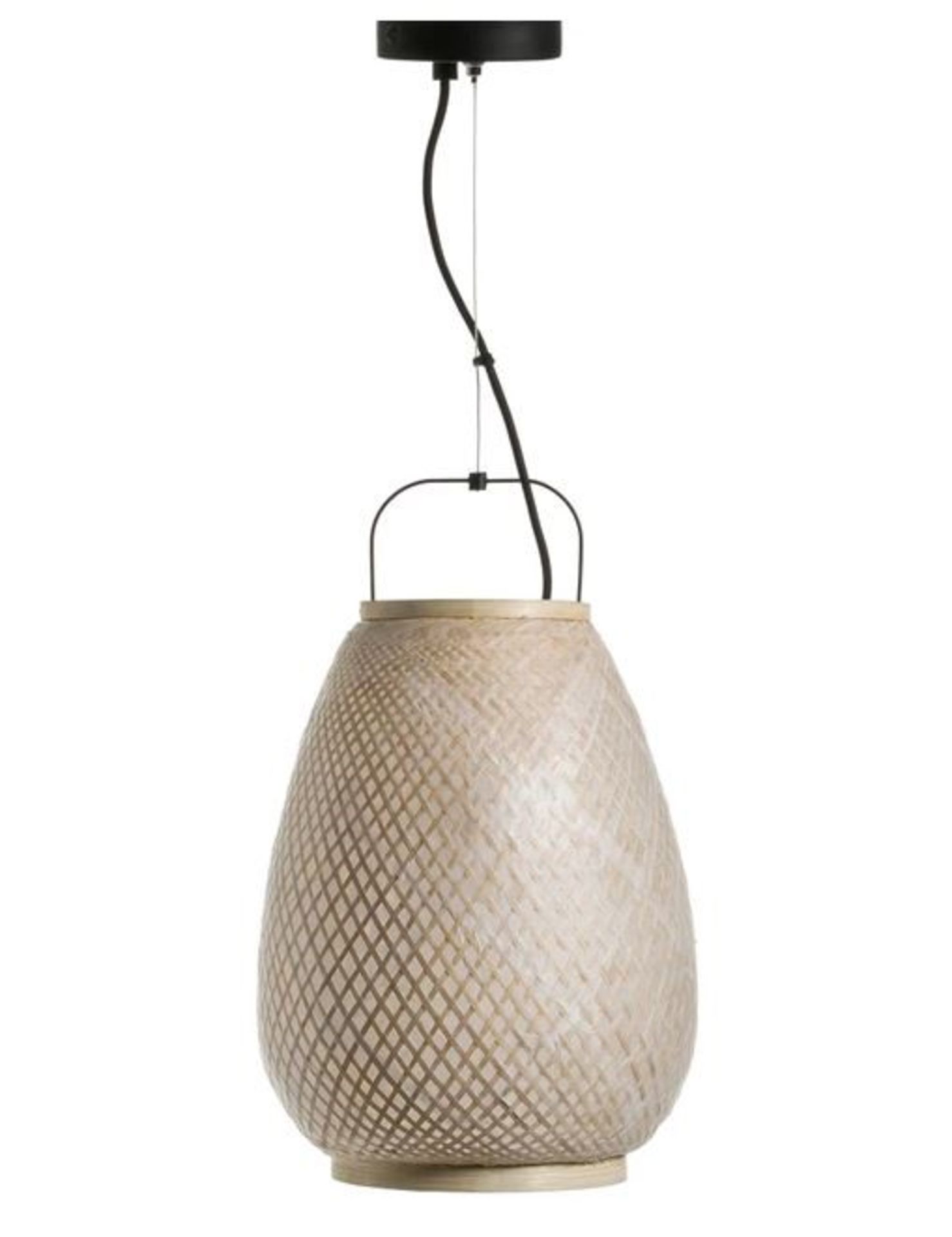 LA REDOUTE TITOUAN BAMBOO & RICE PAPER CEILING LIGHT, BY E. GALLINA