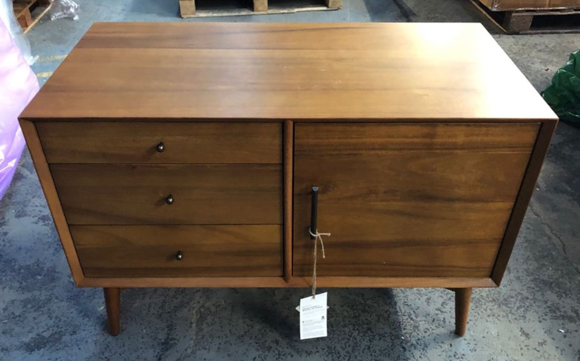 WEST ELM MID-CENTURY SMALL SIDEBOARD