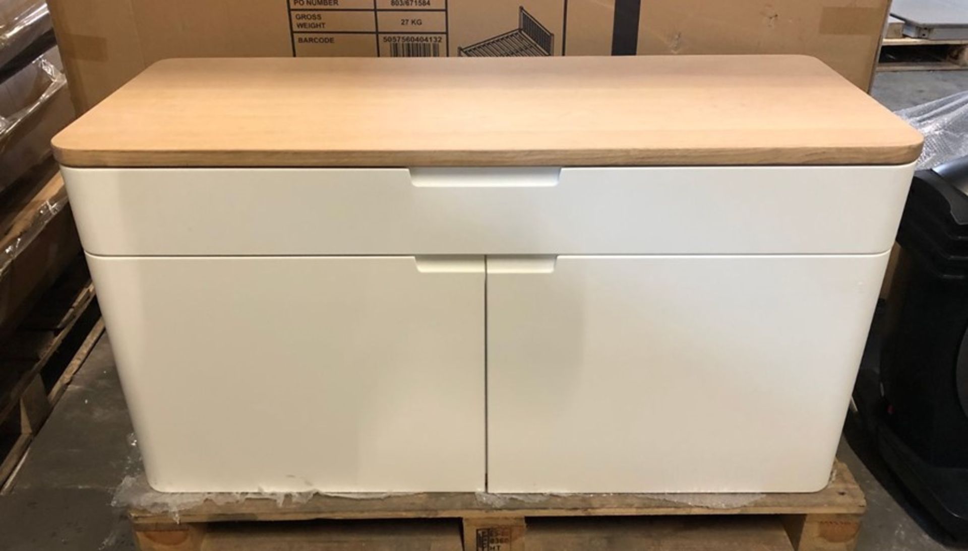 EBBE GEHL MIRA SMALL SIDEBOARD IN WHITE