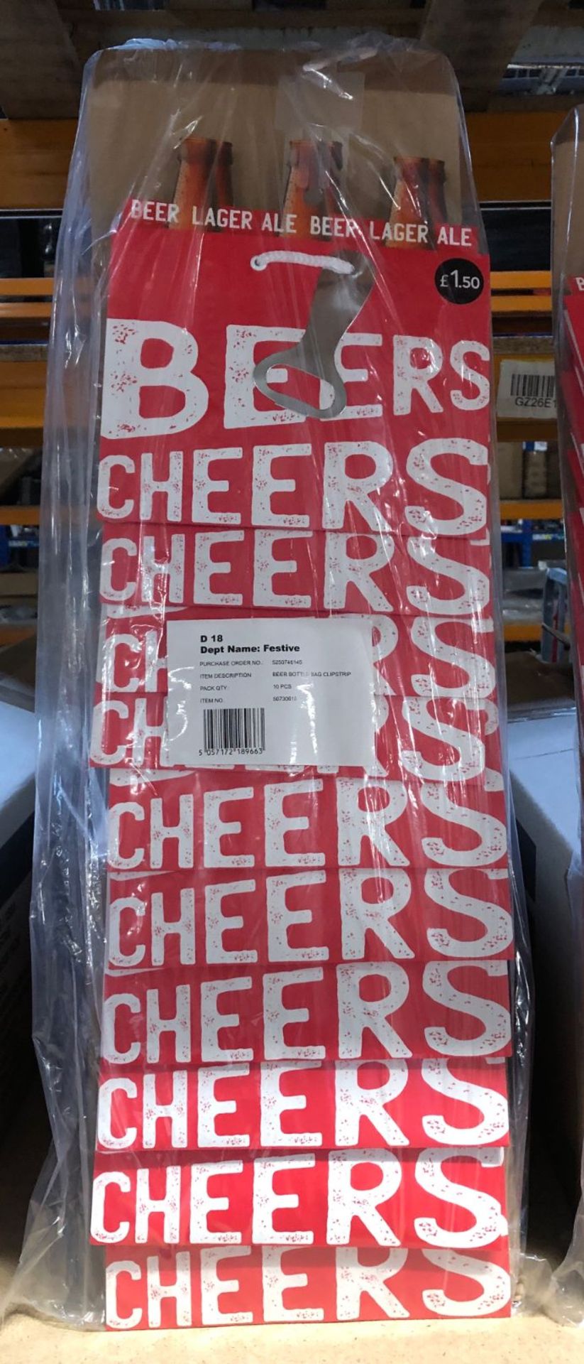 80 X BEER BOTTLE BAGS / COMBINDED RRP £120.00 / AS NEW (IMAGES ARE FOR ILLUSTRATION PURPOSES