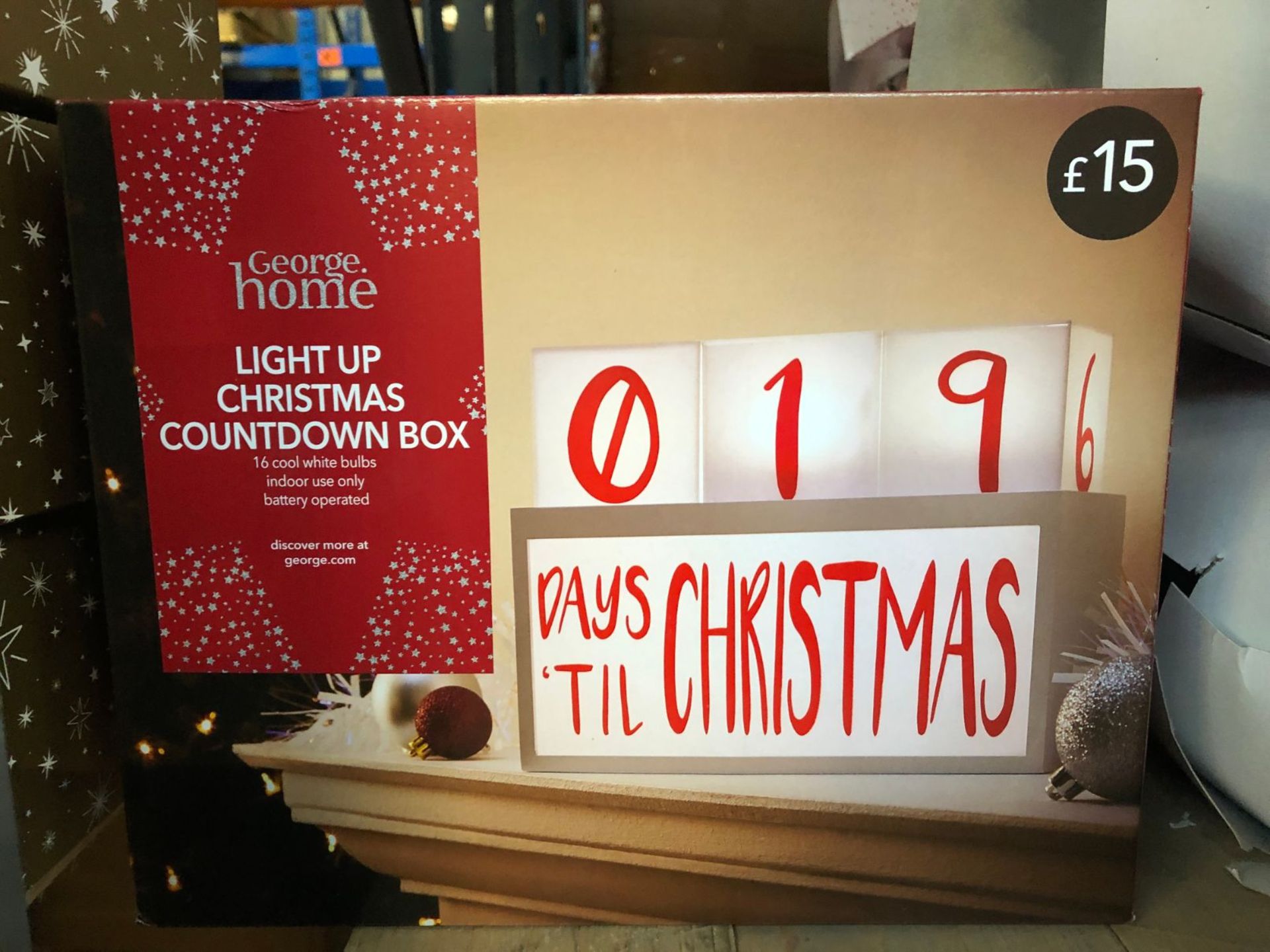 5 X LIGHT UP CHRISTMAS COUNTDOWN BOXES / COMINED RRP £75.00 (IMAGES ARE FOR ILLUSTRATION PURPOSES