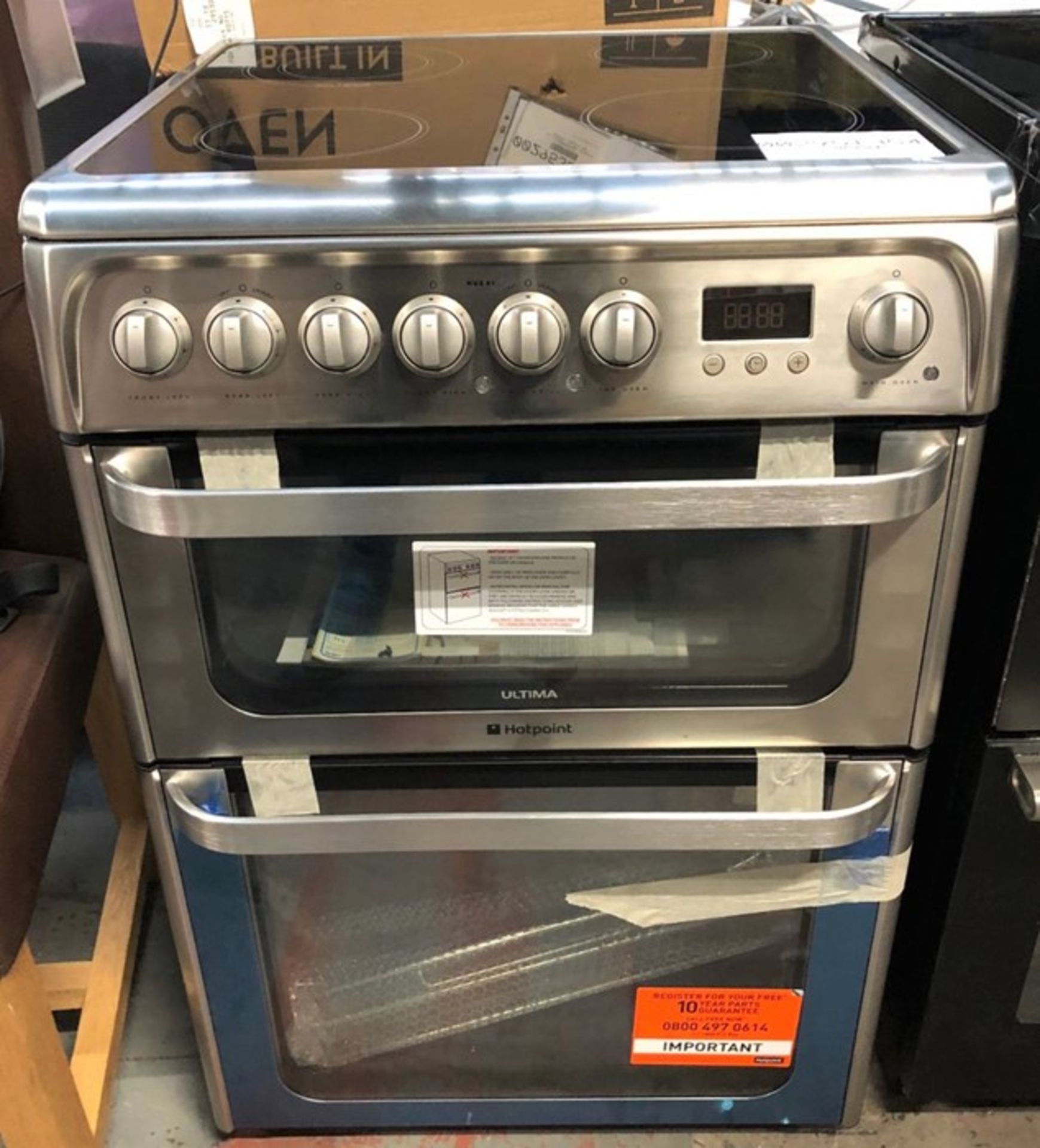 HOTPOINT HUE61XS ELECTRIC COOKER