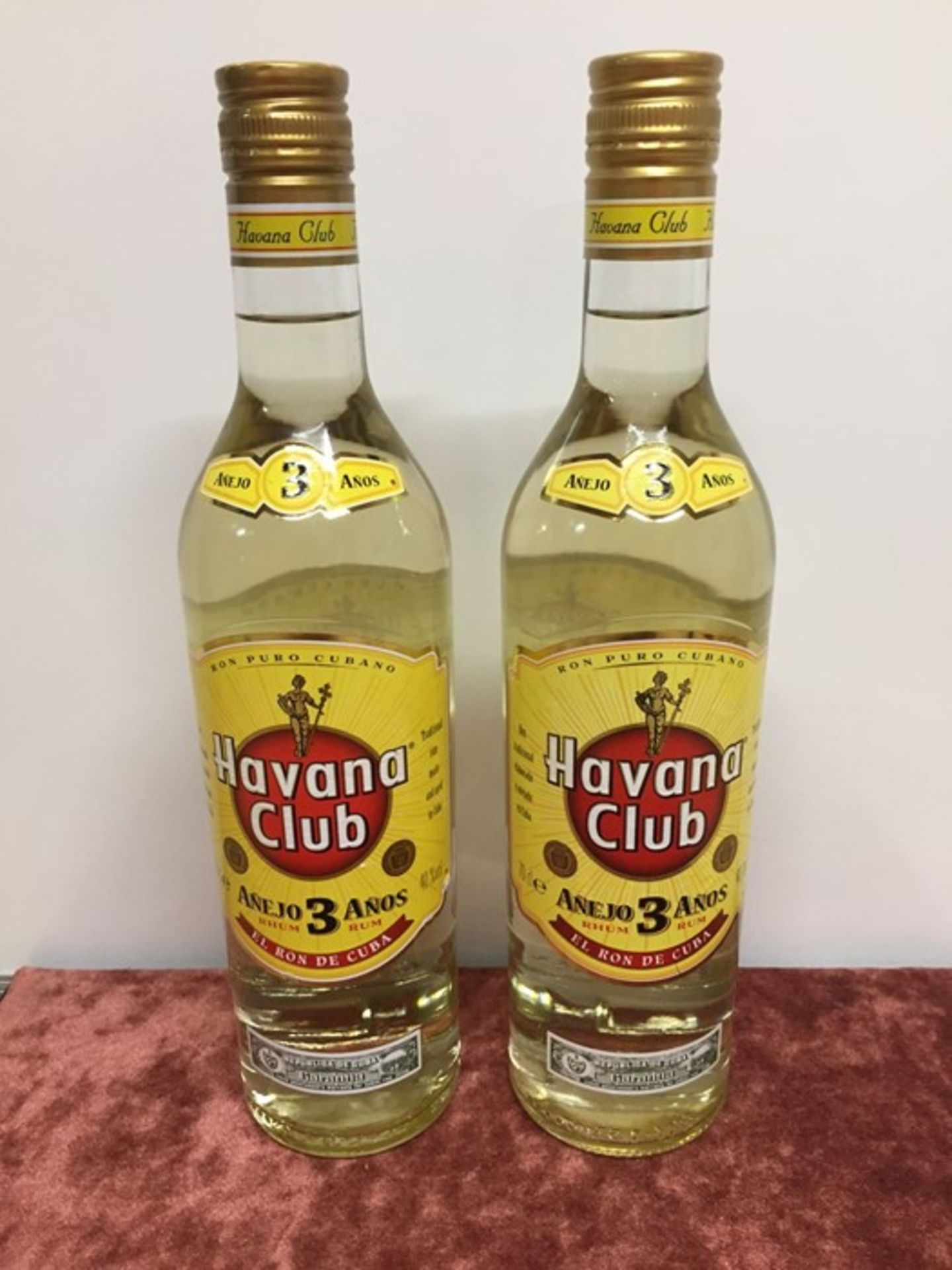 2 X HAVANA CLUB 3 YEAR RUM 70CL