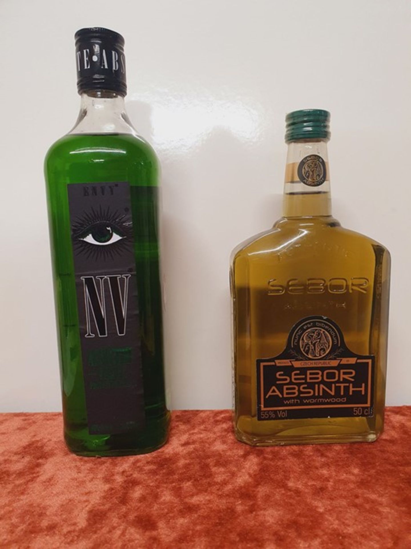 ONE LOT TO CONTAIN 1 x NV ABSINTHE VERTE 70CL / 1 x SEBOR ABSINTH WITH WORMWOOD 50CL