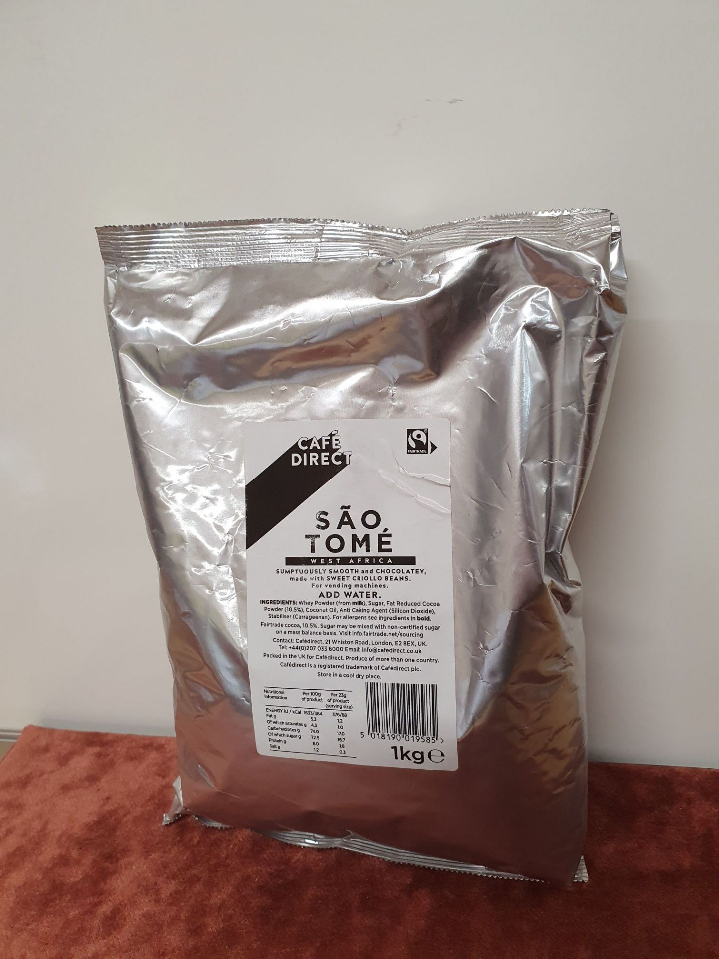 ONE LOT TO CONTAIN ONE CAFÉ DIRECT SAO TOME INSTANT HOT CHOCOLATE - 1KG. BEST BEFORE MARCH 2021