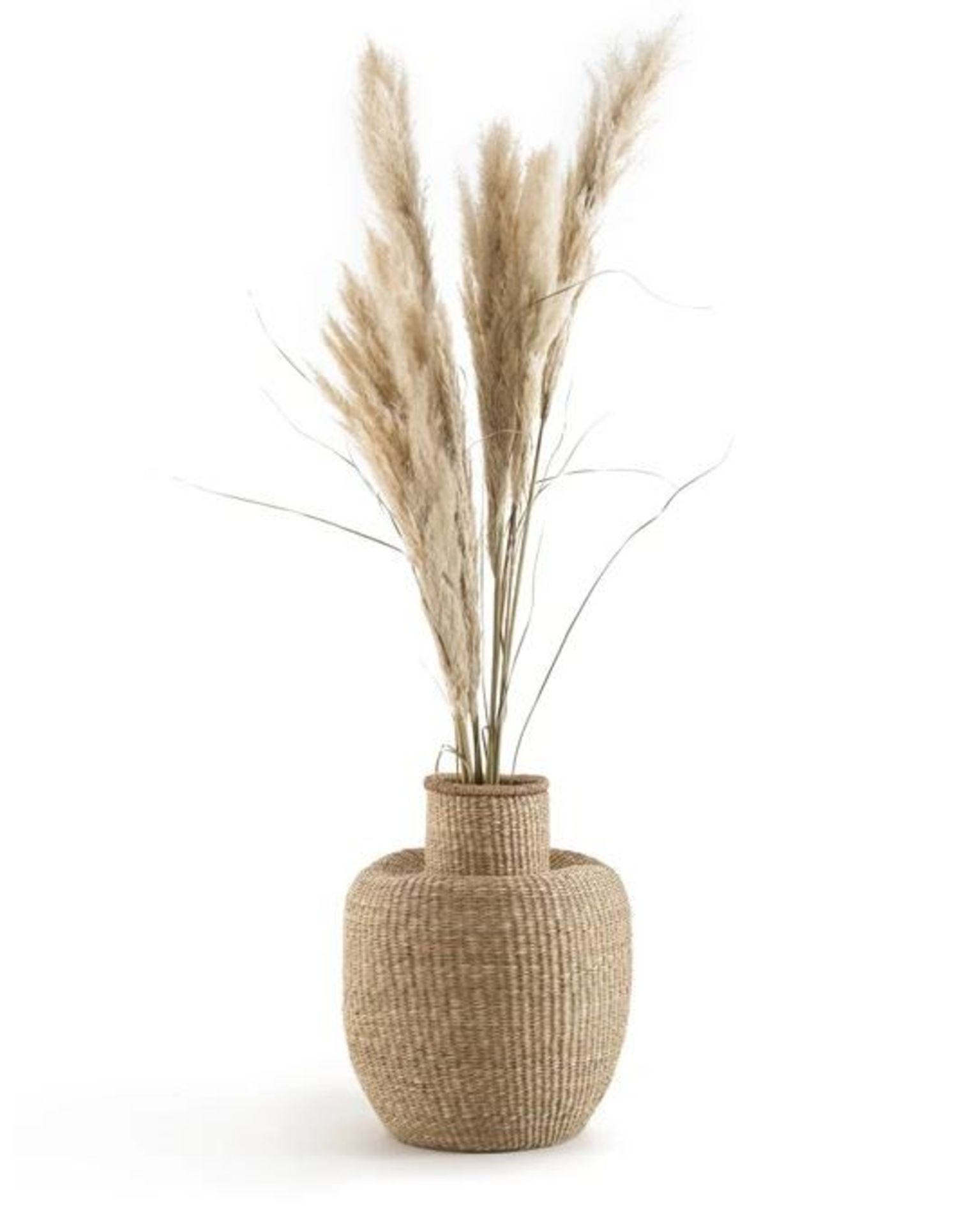 LA REDOUTE MAYLON DECORATIVE WOVEN GRASS JAR