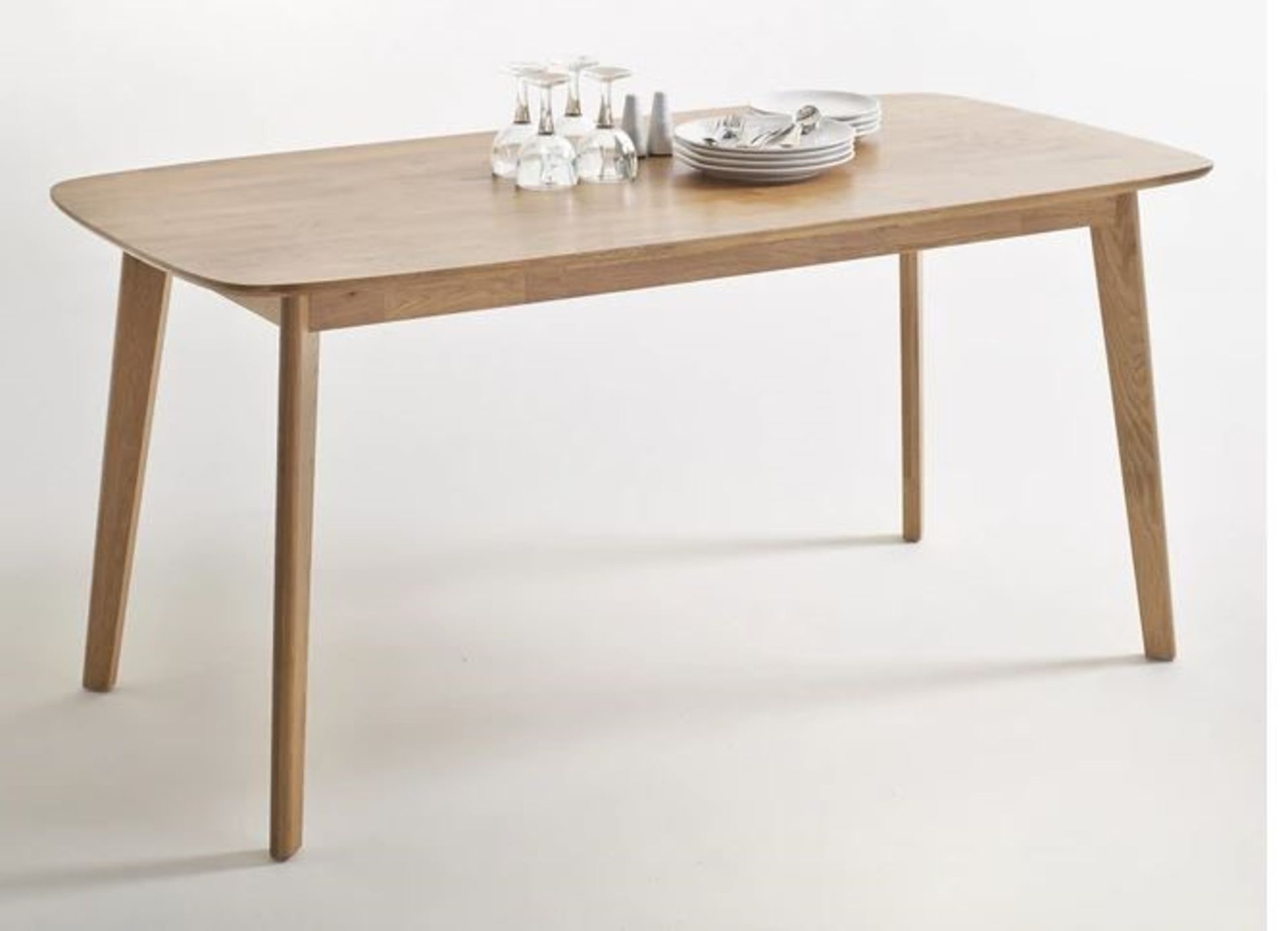 LA REDOUTE JIMI SOLID OAK DINING TABLE (SEATS 6)