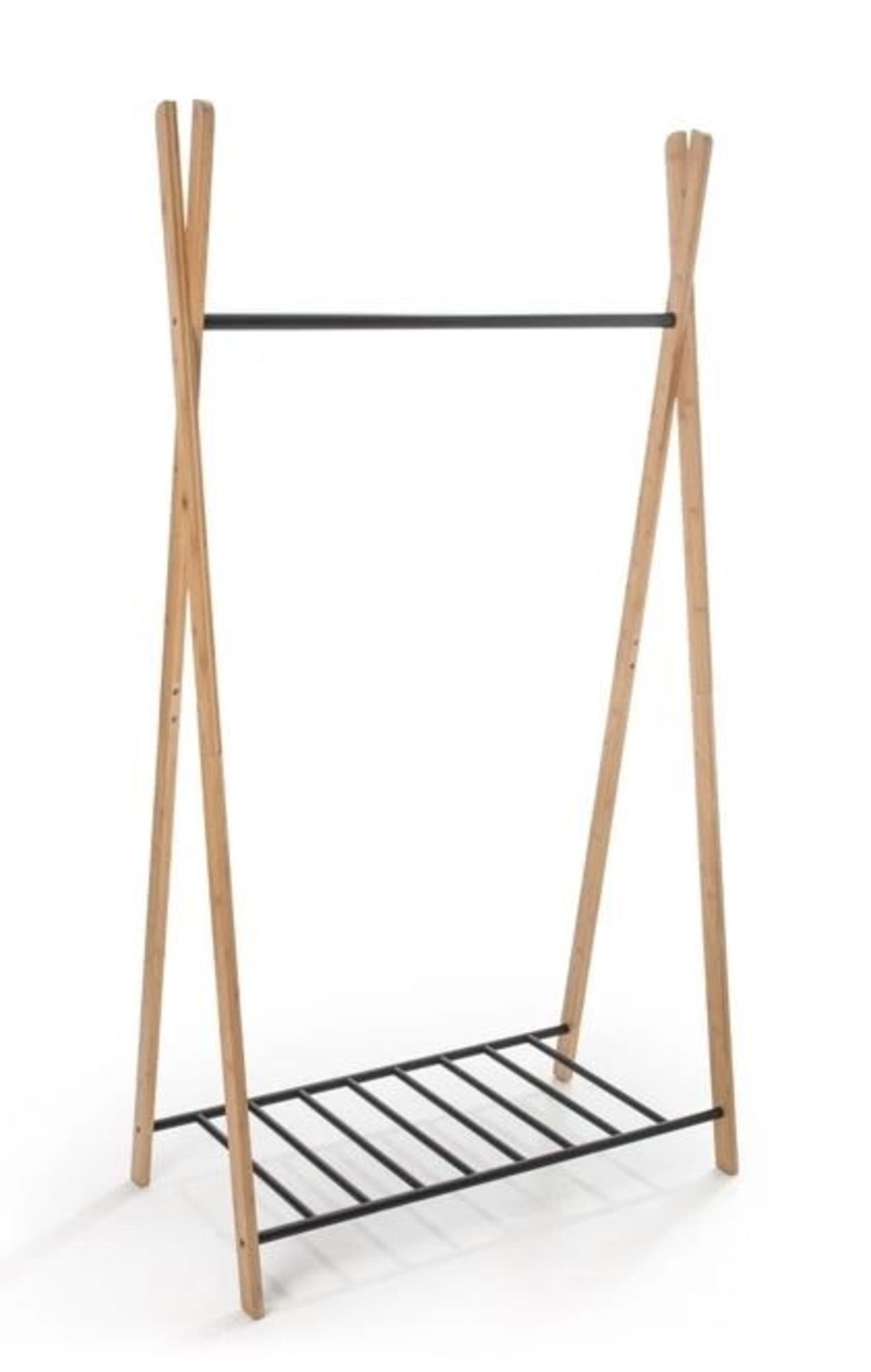 LA REDOUTE YAKA BAMBOO & METAL COAT RACK