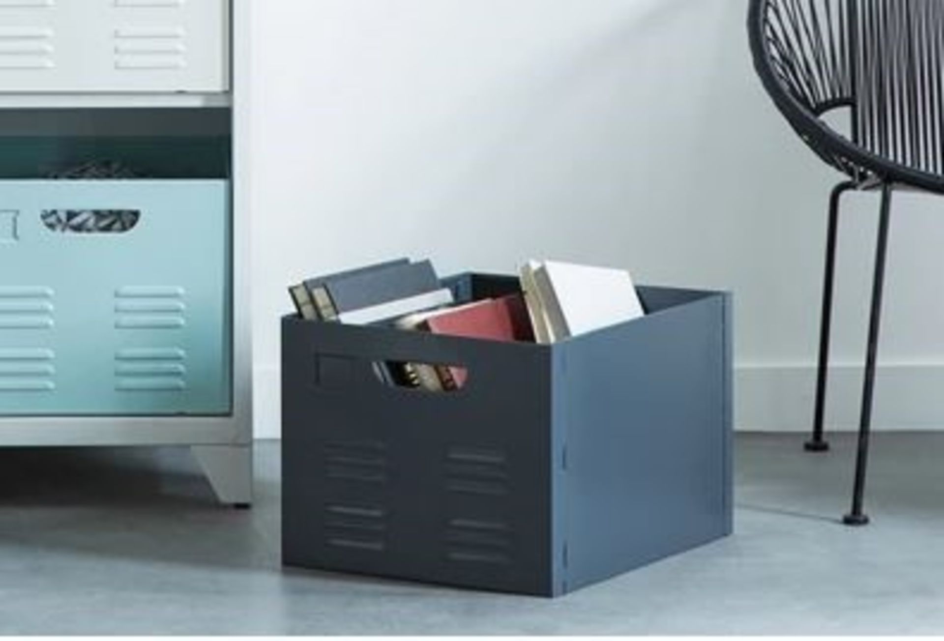 LA REDOUTE HIBA METAL STORAGE BOX