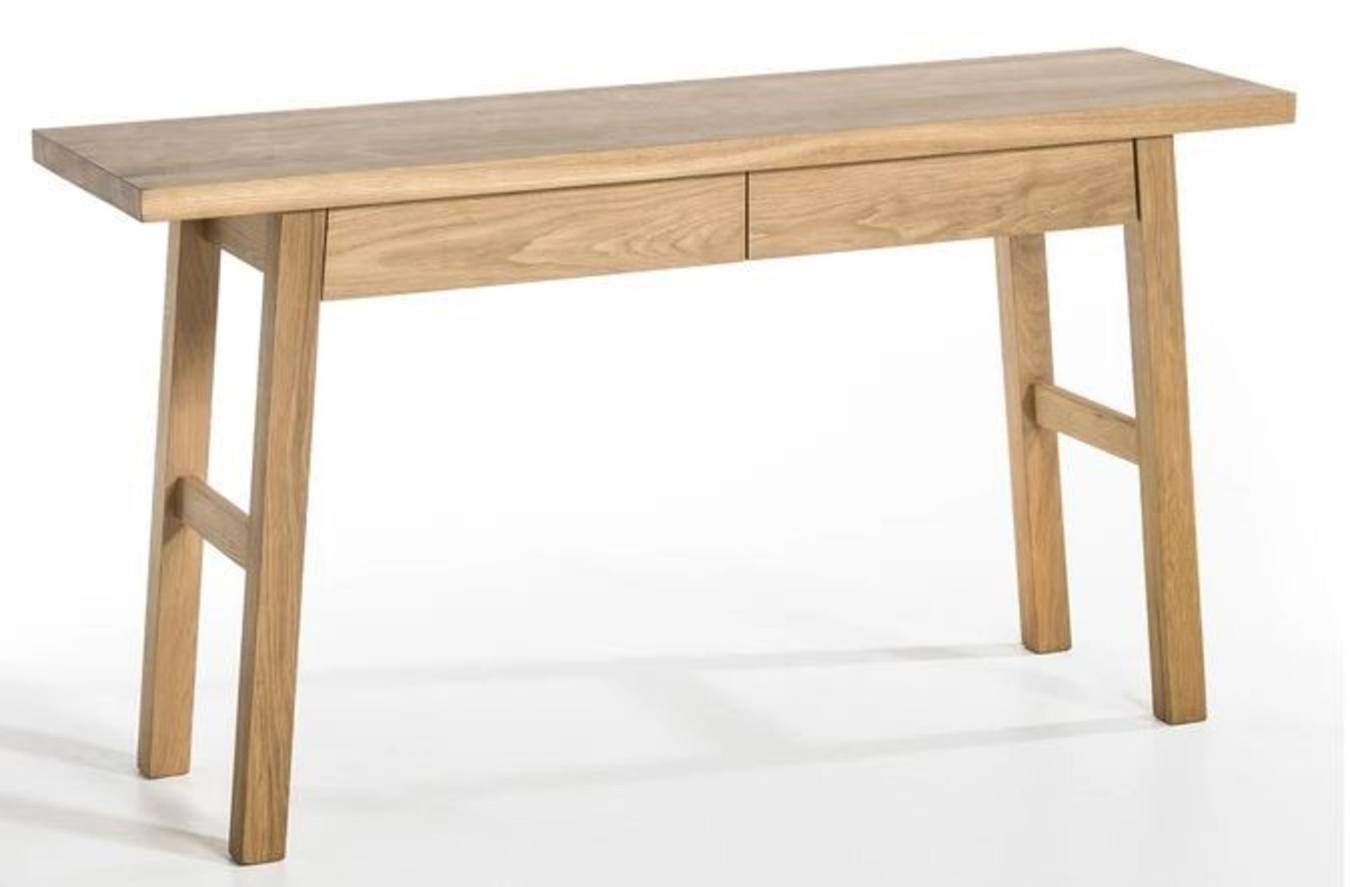 LA REDOUTE LIU SOLID OAK CONSOLE DESK