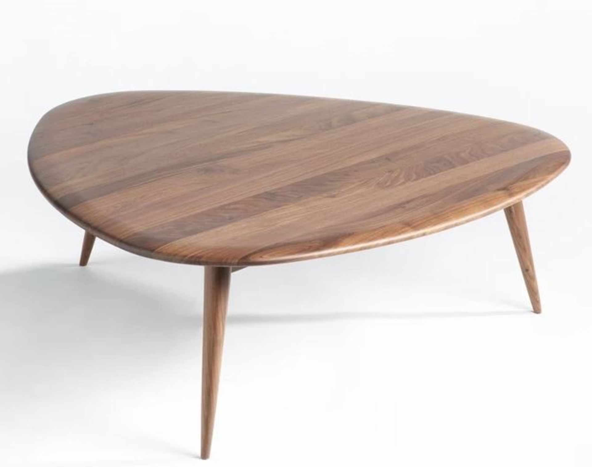 LA REDOUTE THÉOLEINE LARGE RETRO-STYLE COFFEE TABLE IN SOLID WALNUT