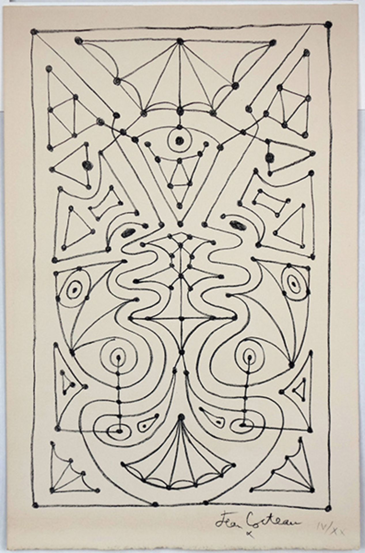 Geometrie decorative I (1958)Lithograph on arches paper. Signed in the stone. Numbered "IV/XX". From