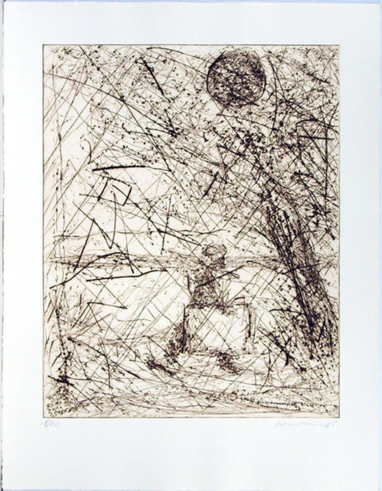 Krähenschlag (1985)Catalogue raisonné Schilling 37 - 42. Portfolio with 6 etchings on handmade - Bild 6 aus 6