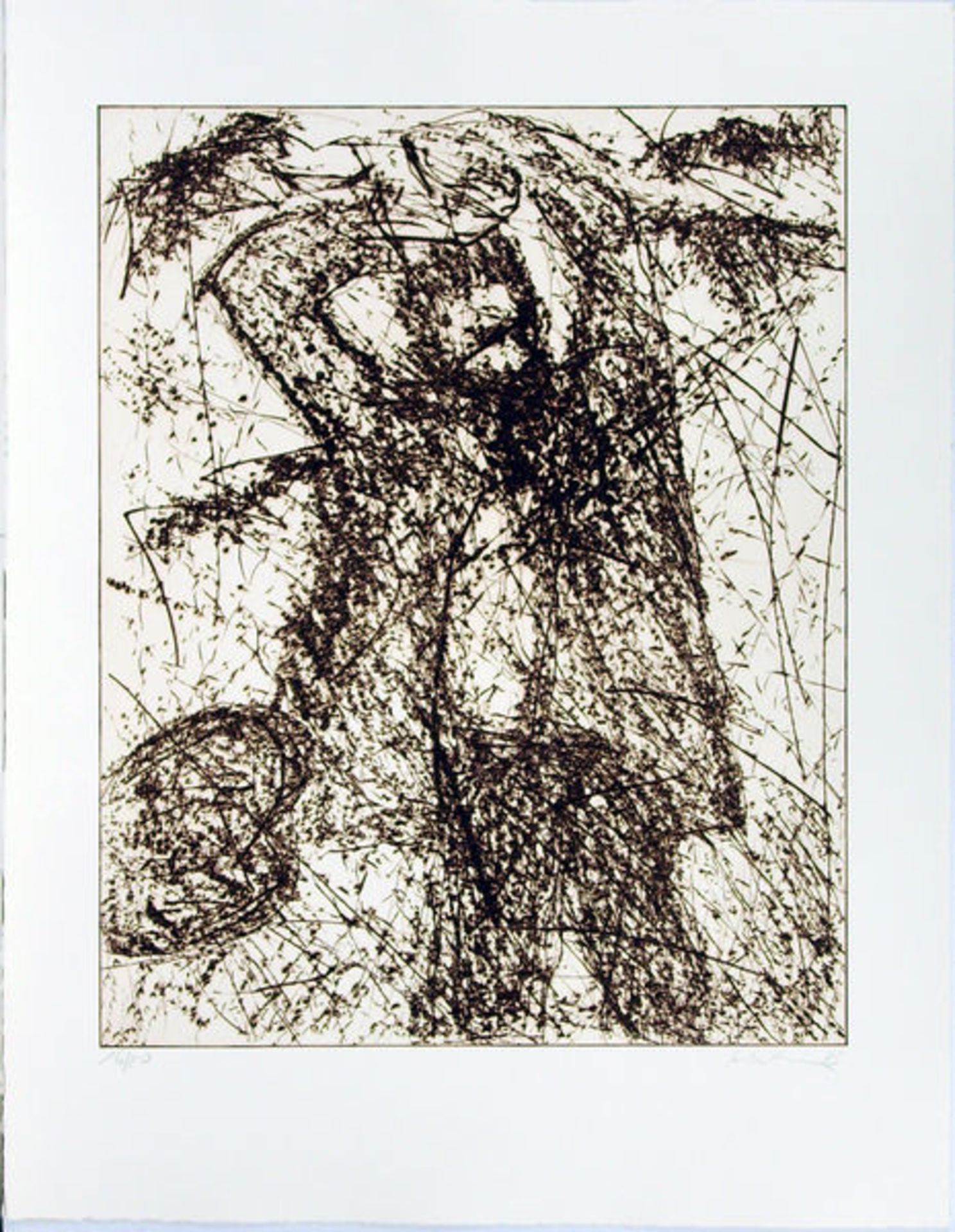 Krähenschlag (1985)Catalogue raisonné Schilling 37 - 42. Portfolio with 6 etchings on handmade - Bild 2 aus 6