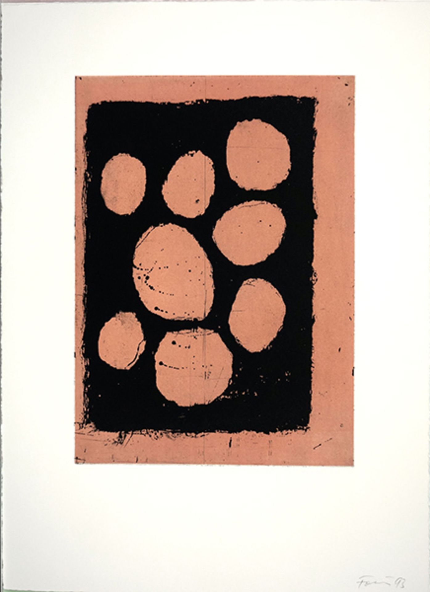 Ohne Titel (1993)Colour etching o paper. Signed and dated. Sheet size: 52,9 x 38,0 cm.
