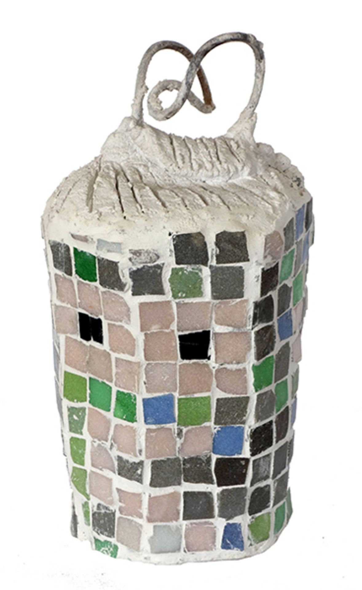 Kupelwieser, Hans Beton, Mosaik, Draht, 33 x 16 x 16 cm Kopf eines Sparkassendirektors (1983) - Bild 4 aus 4